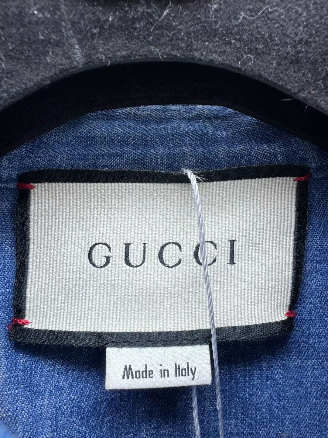 Gucci Gucci Denim Shirt Jacket with Tiger Embroidery Size US S / EU 44-46 / 1 - 7 Thumbnail