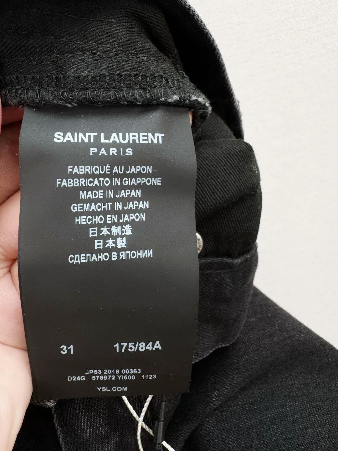 Saint Laurent Paris Saint Laurent SLP New With Tags Jeans Size US 31 - 5 Thumbnail