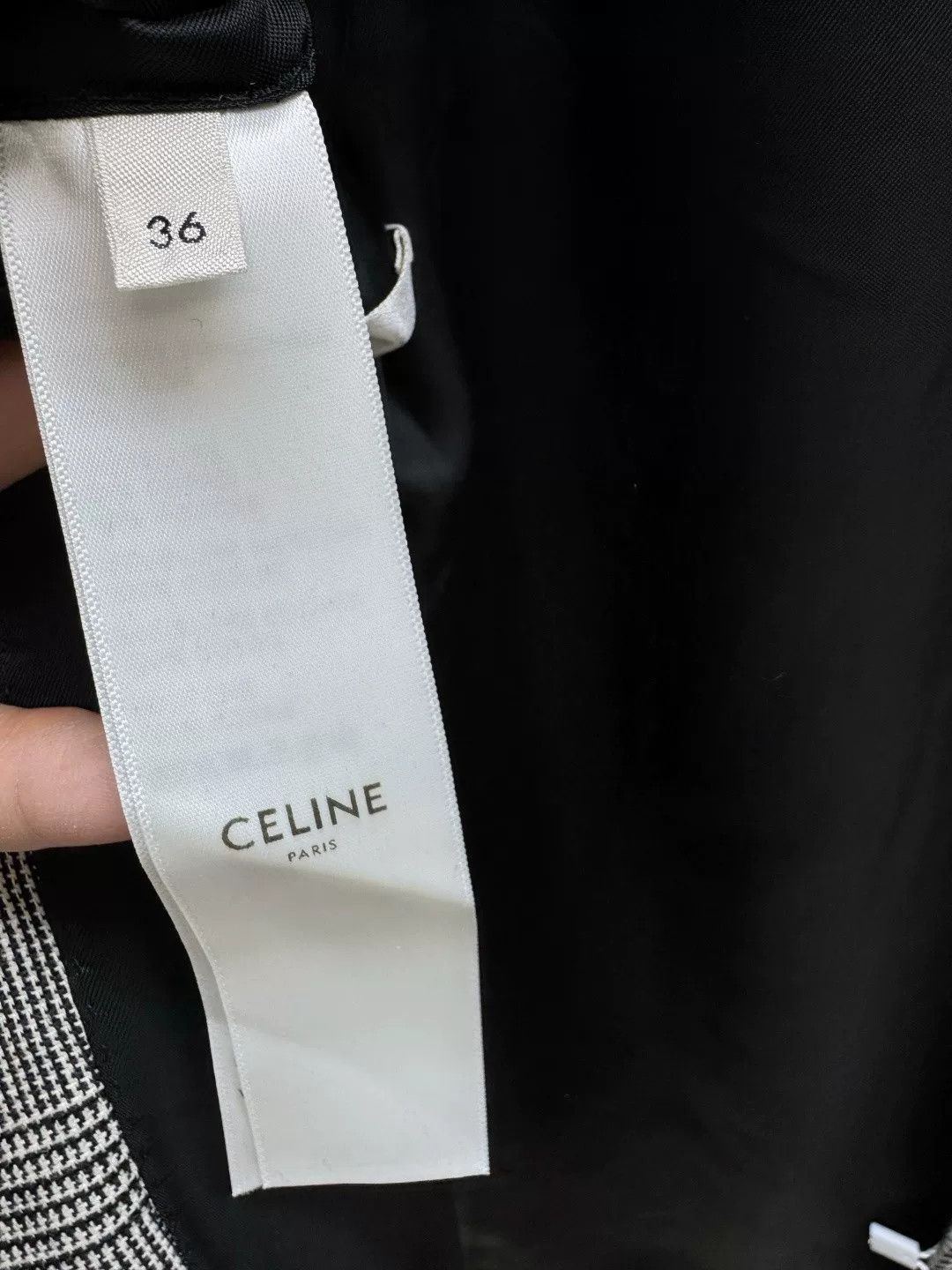Celine Celine Houndstooth Women's Blazer Size XS / US 0-2 / IT 36-38 - 5 Thumbnail