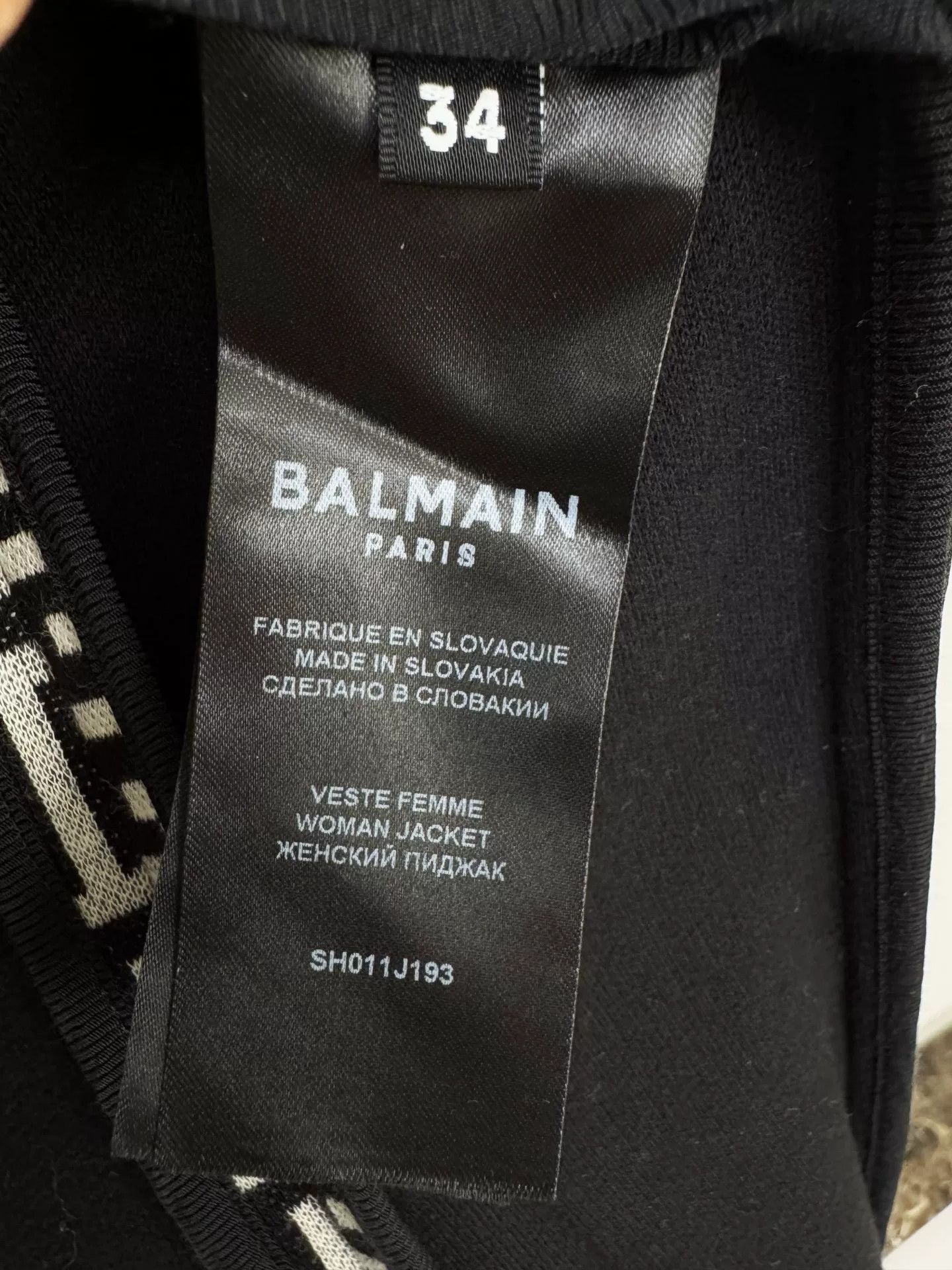 Balmain Balmain Plaid Blazer Size XXS / US 00 / IT 34 - 3 Thumbnail