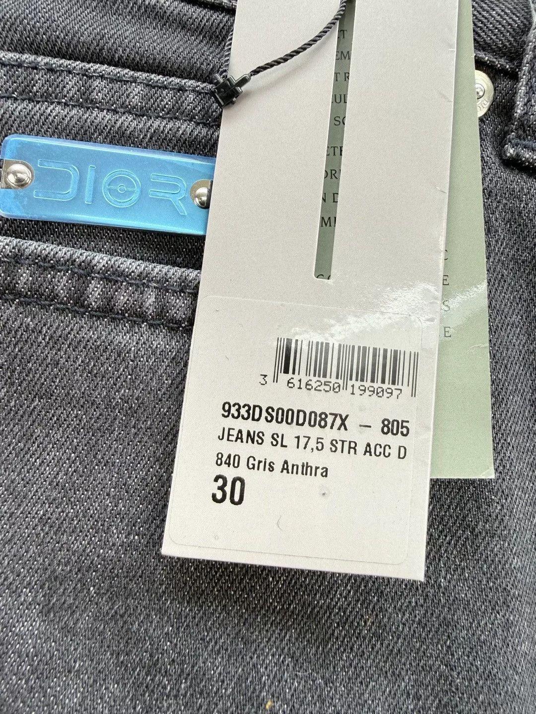 Dior Dior Men's New Tag Jeans Size 30 Size US 30 / EU 46 - 3 Thumbnail