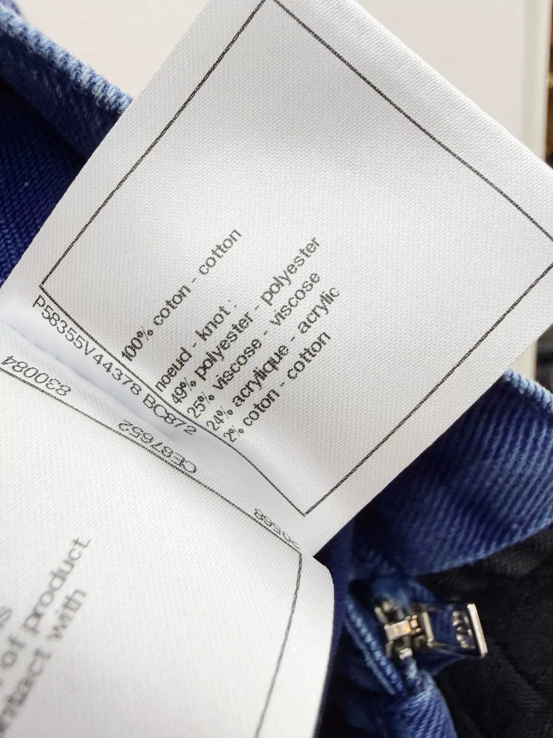 Chanel Chanel Letter Patchwork Plaid Belt Denim Shorts Size 36" / US 14 / IT 50 - 7 Thumbnail