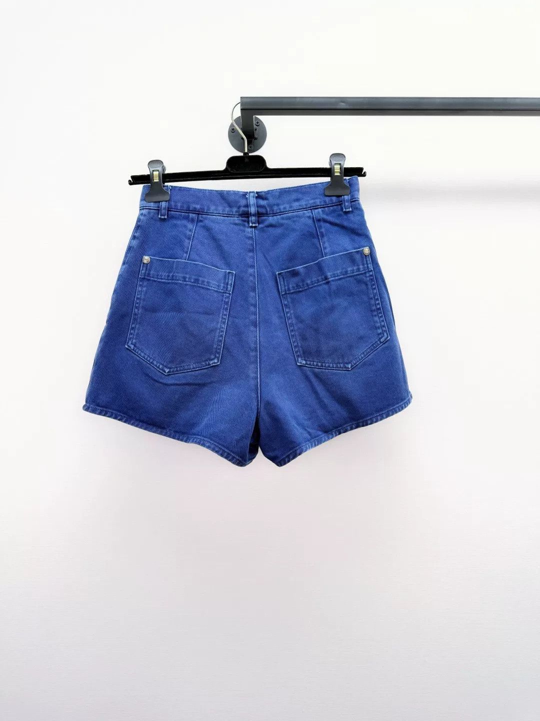Chanel Chanel Letter Patchwork Plaid Belt Denim Shorts Size 36" / US 14 / IT 50 - 4 Thumbnail