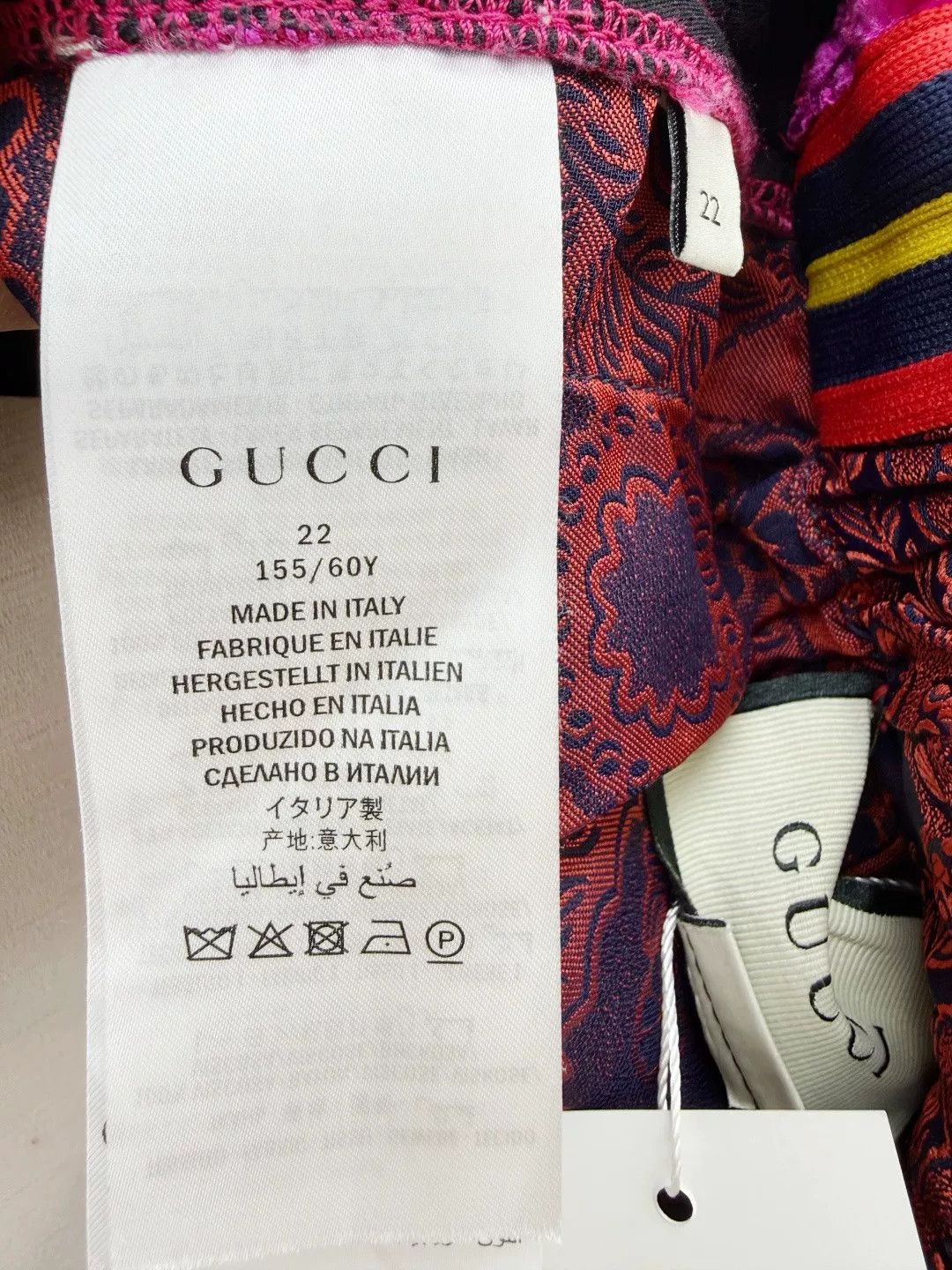 Gucci Gucci Velvet Spliced Cropped Sweatpants Size 22" - 5 Thumbnail