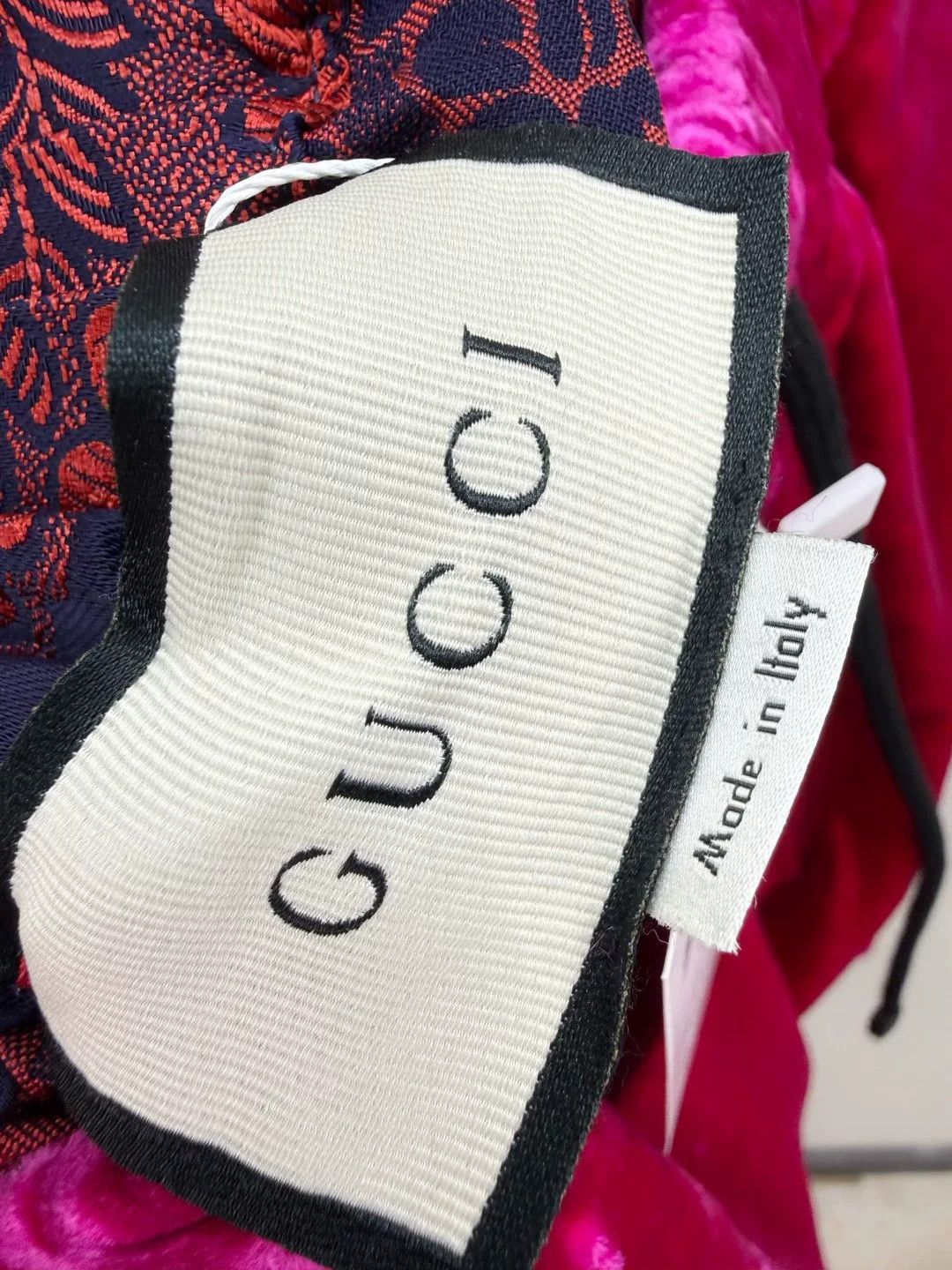 Gucci Gucci Velvet Spliced Cropped Sweatpants Size 22" - 4 Thumbnail