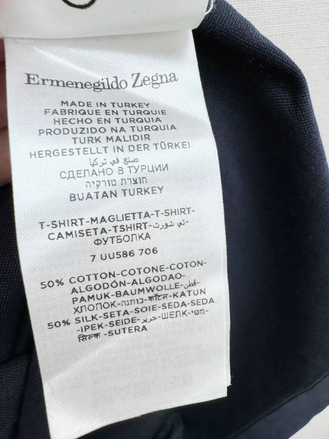 Ermenegildo Zegna Ermenegildo Zegna Short Sleeve T-Shirt Size US M / EU 48-50 / 2 - 5 Thumbnail
