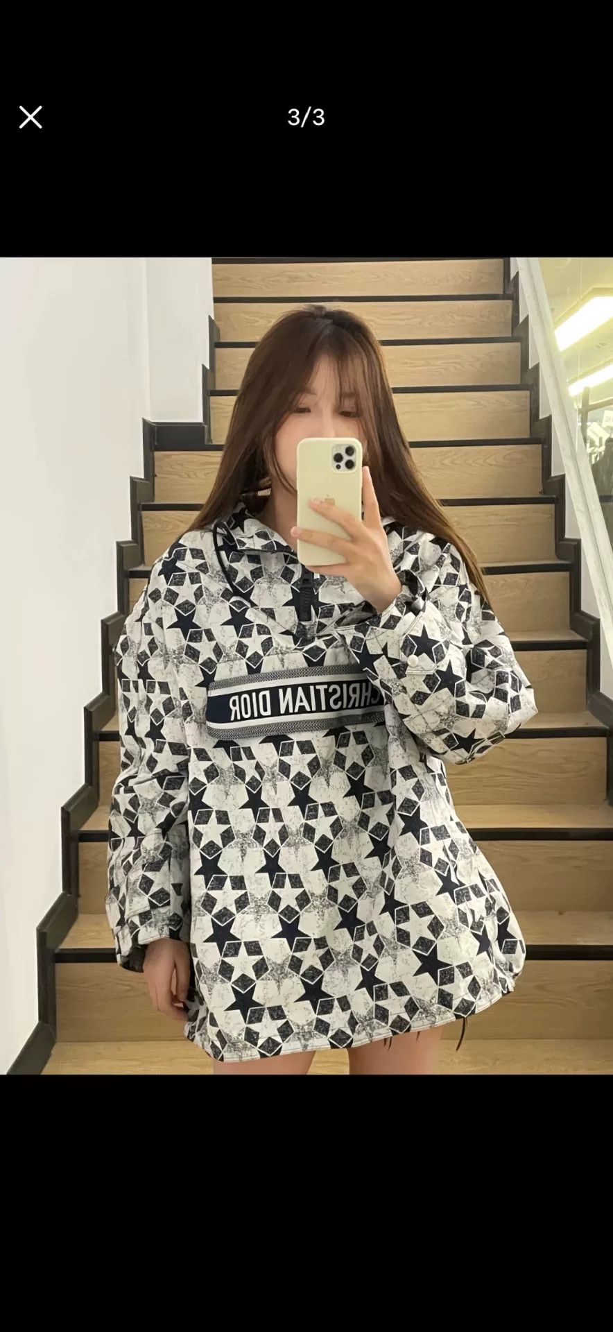Dior Dior Lucky Star Print Hooded Jacket Size XS / US 0-2 / IT 36-38 - 7 Thumbnail