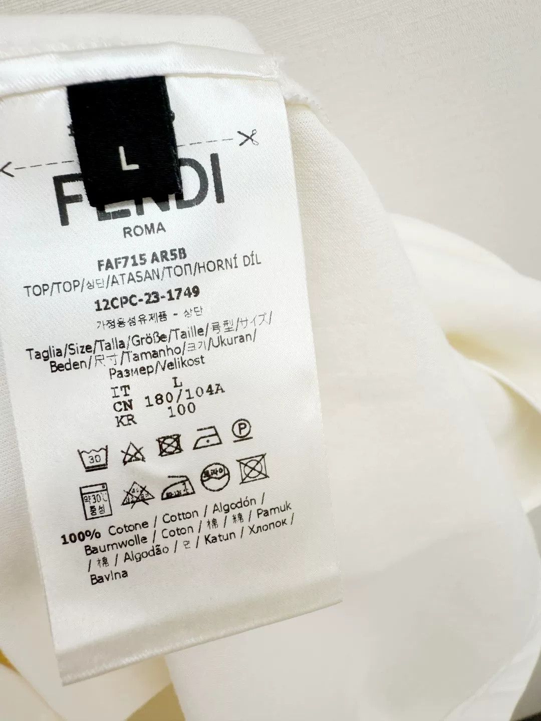 Fendi Fendi New Short-Sleeve T-Shirt L Size US L / EU 52-54 / 3 - 4 Thumbnail