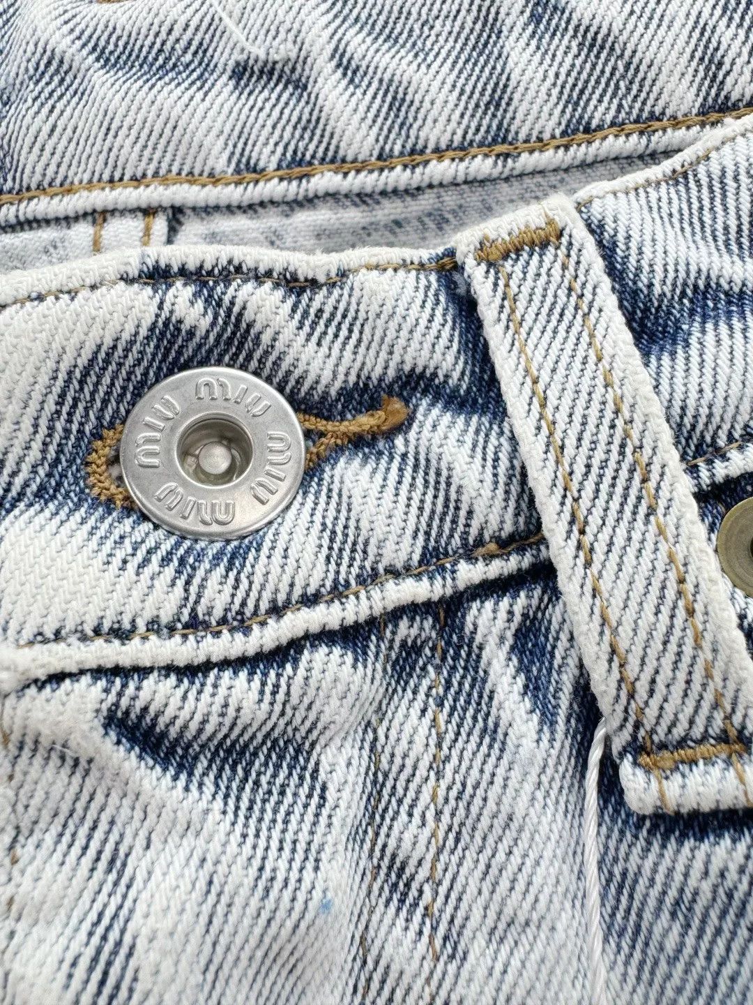 Miu Miu Miumiu Rhinestone Jeans Size 25" / US 0 / IT 36 - 3 Thumbnail