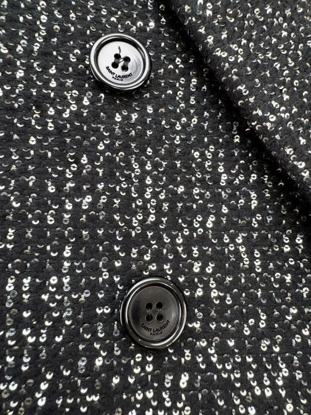 Saint Laurent Paris Saint Laurent Sequin Blazer Size S / US 4 / IT 40 - 6 Thumbnail