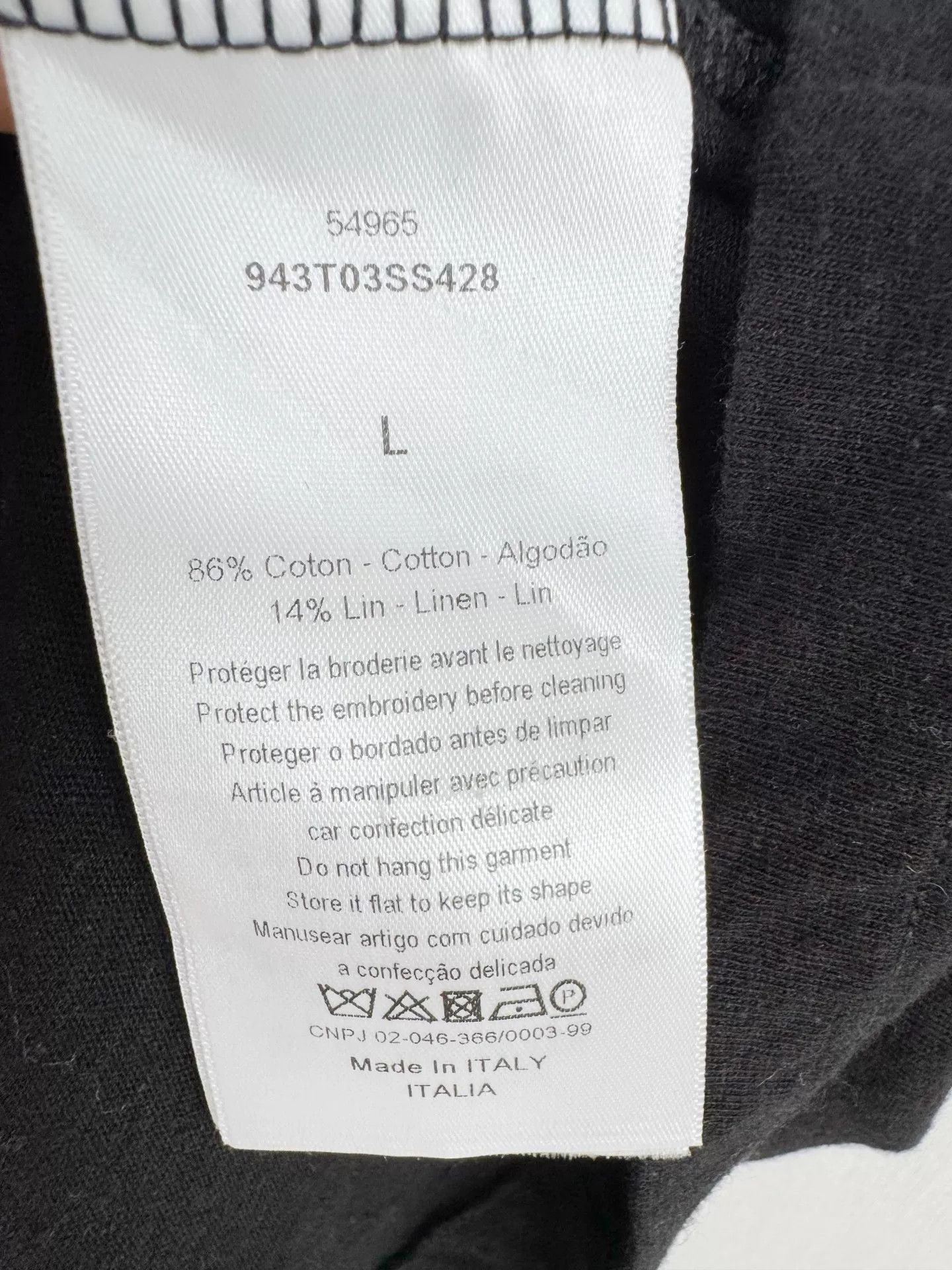 Dior Dior Short-Sleeve Top Size L Size US L / EU 52-54 / 3 - 8 Thumbnail