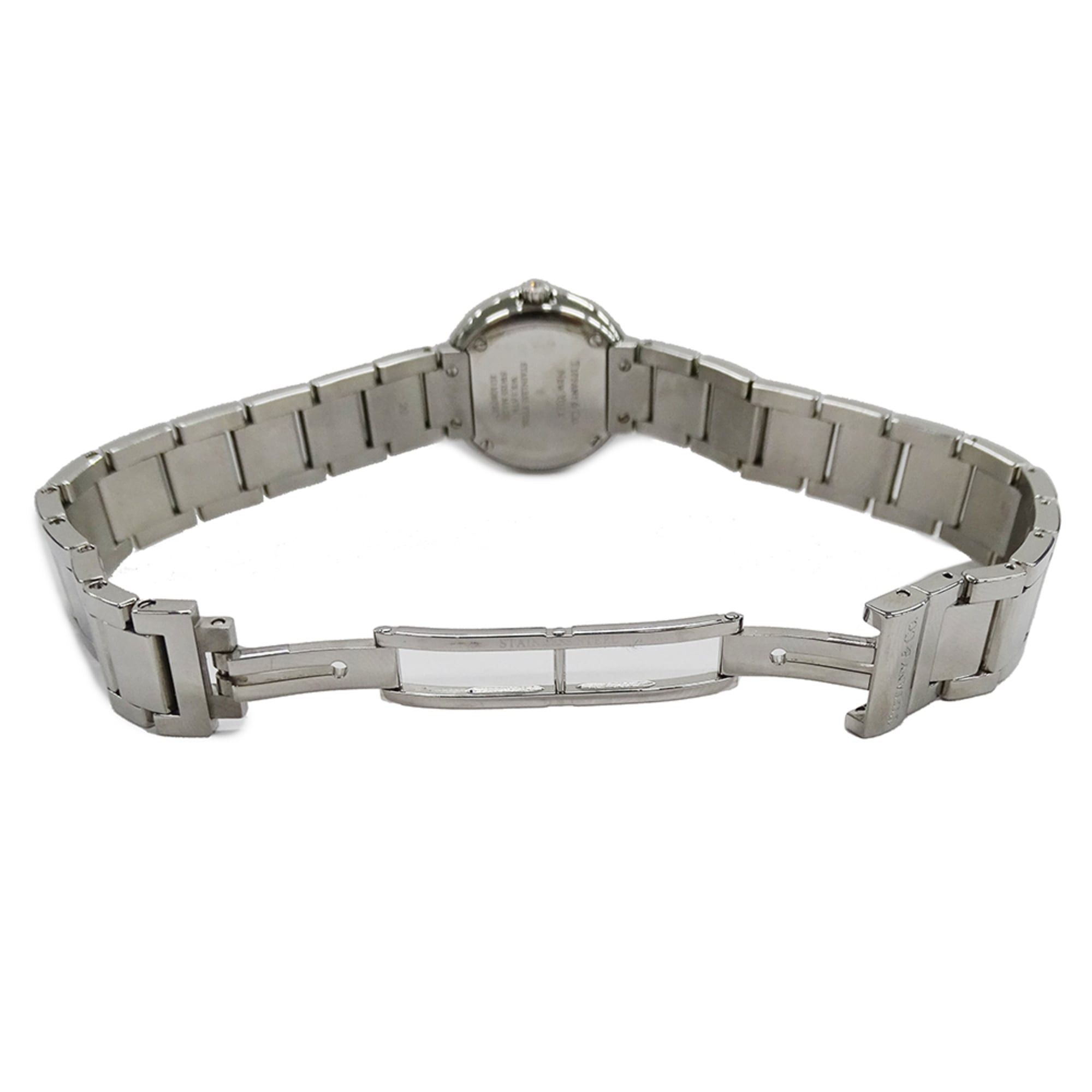 Tiffany & Co. Tiffany & Co. Women's Atlas Diamond Quartz Watch, Stainless Steel (SS), Silver/Navy, 69291651, Polished. Size ONE SIZE - 4 Thumbnail