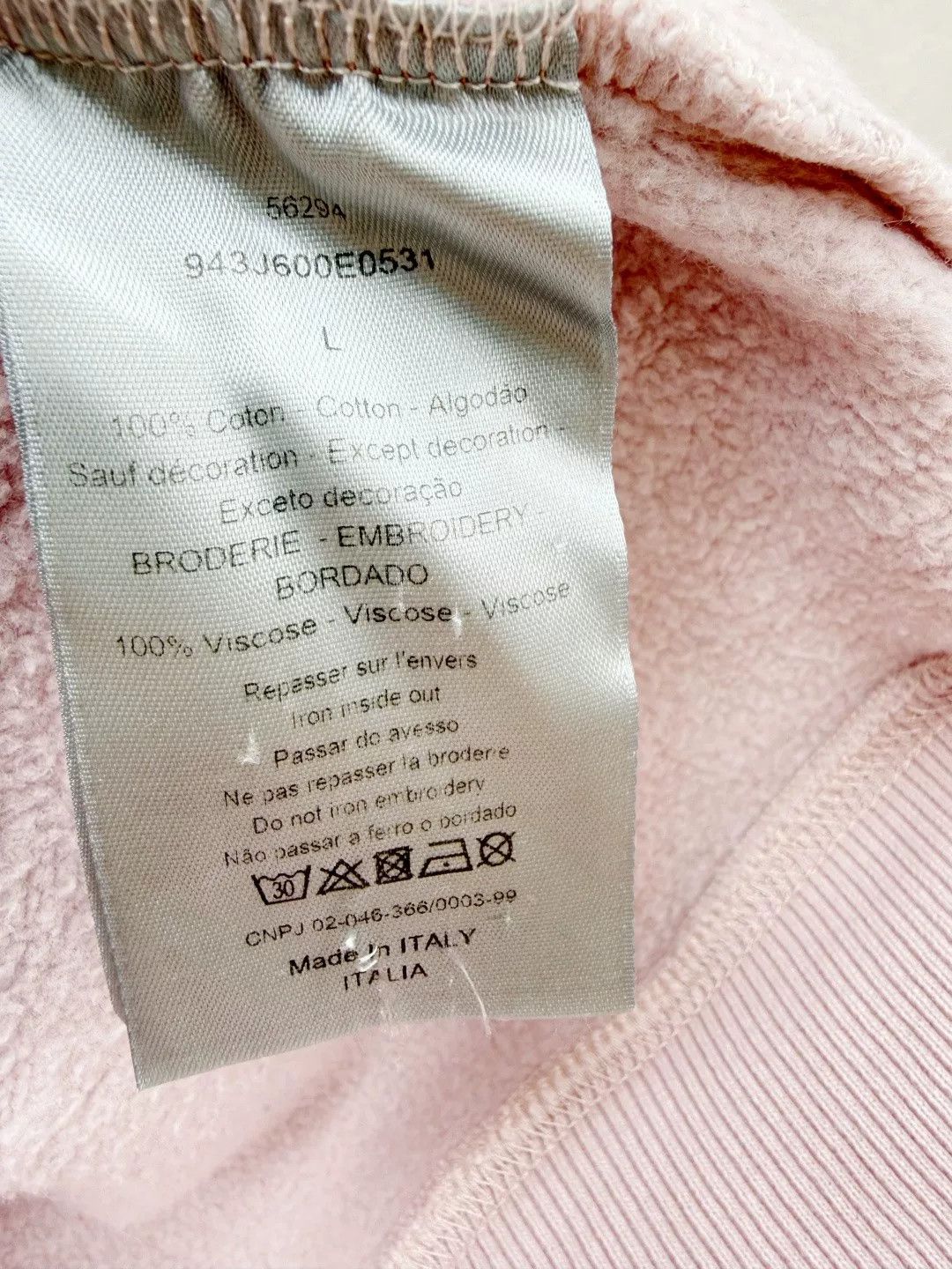 Dior Dior Logo Embroidered Hoodie Size US L / EU 52-54 / 3 - 5 Thumbnail