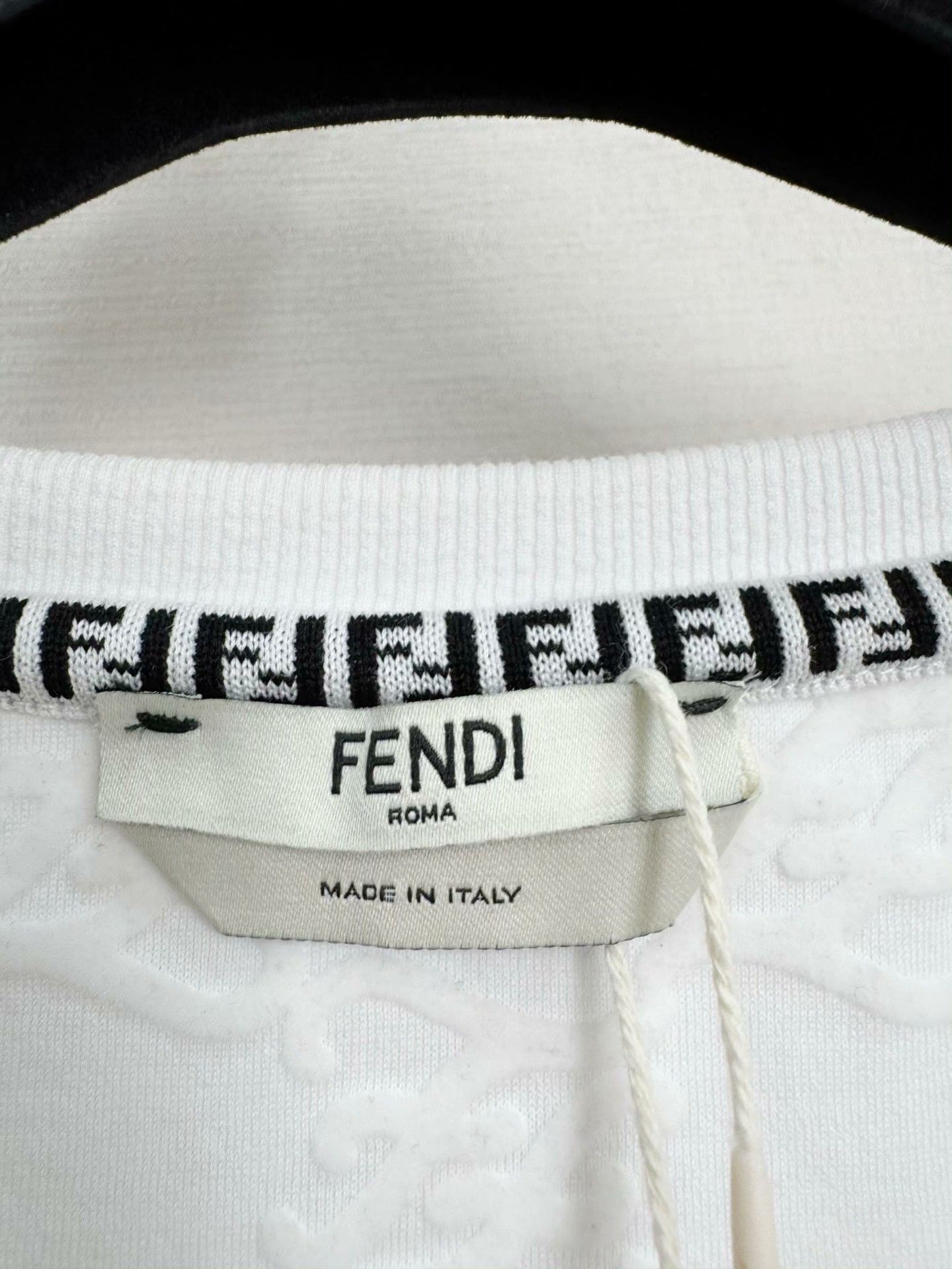 Fendi Fendi Double F Jacquard Short-Sleeve Top Size US XL / EU 56 / 4 - 2 Thumbnail