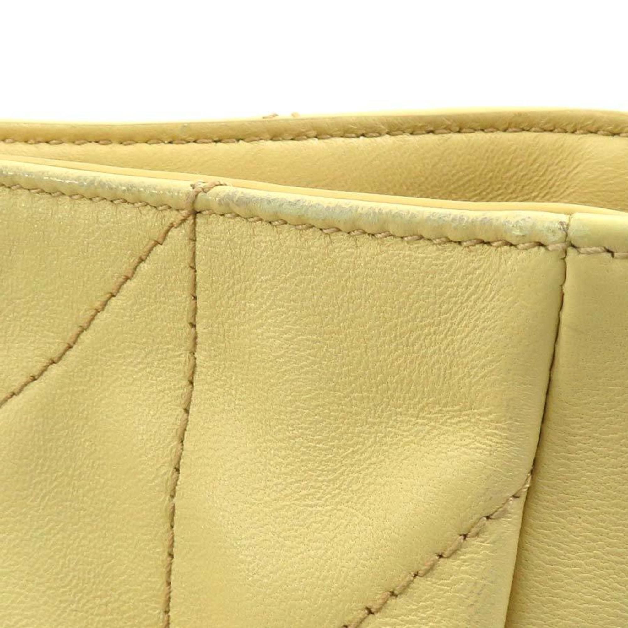 Saint Laurent Paris Saint Laurent Jamie Mini Leather Shoulder Bag, Cream Yellow Gold, Women's, 859174, Free Shipping, 90240a Size ONE SIZE - 8 Thumbnail
