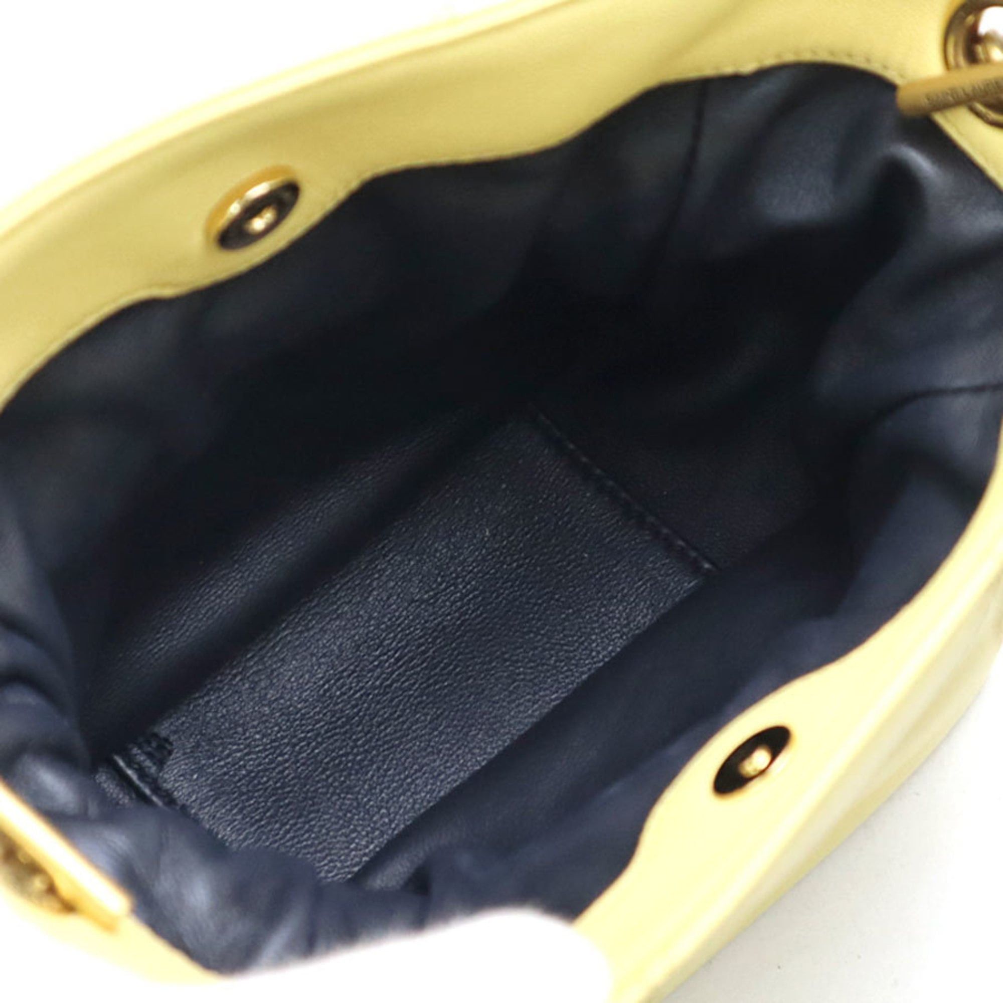 Saint Laurent Paris Saint Laurent Jamie Mini Leather Shoulder Bag, Cream Yellow Gold, Women's, 859174, Free Shipping, 90240a Size ONE SIZE - 5 Thumbnail