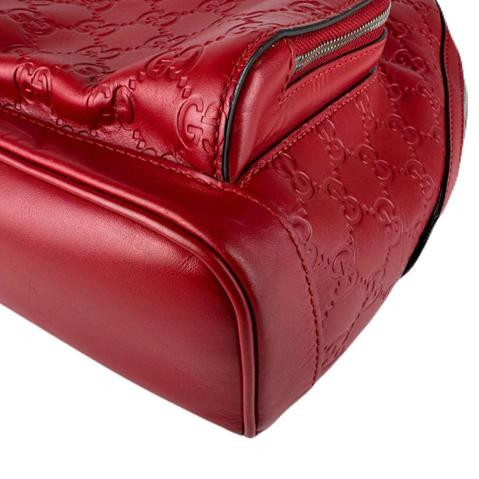 Gucci Gucci Backpack, Guccissima Leather, Red, Women's, 450967, Free Shipping, z8965 Size ONE SIZE - 9 Thumbnail