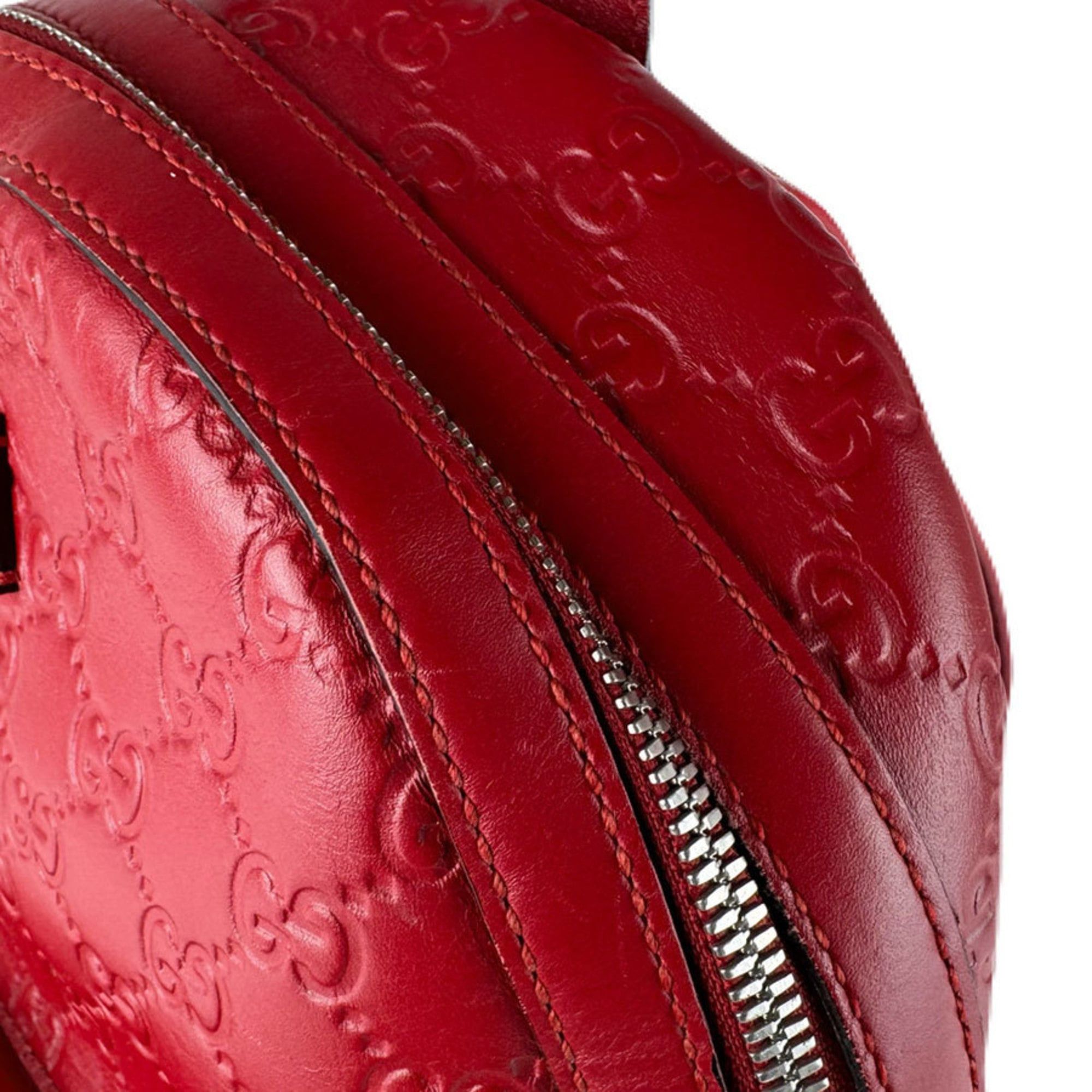 Gucci Gucci Backpack, Guccissima Leather, Red, Women's, 450967, Free Shipping, z8965 Size ONE SIZE - 7 Thumbnail
