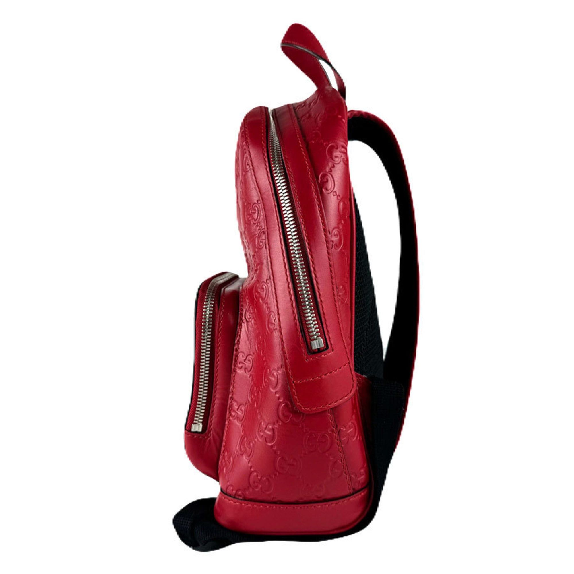 Gucci Gucci Backpack, Guccissima Leather, Red, Women's, 450967, Free Shipping, z8965 Size ONE SIZE - 2 Thumbnail