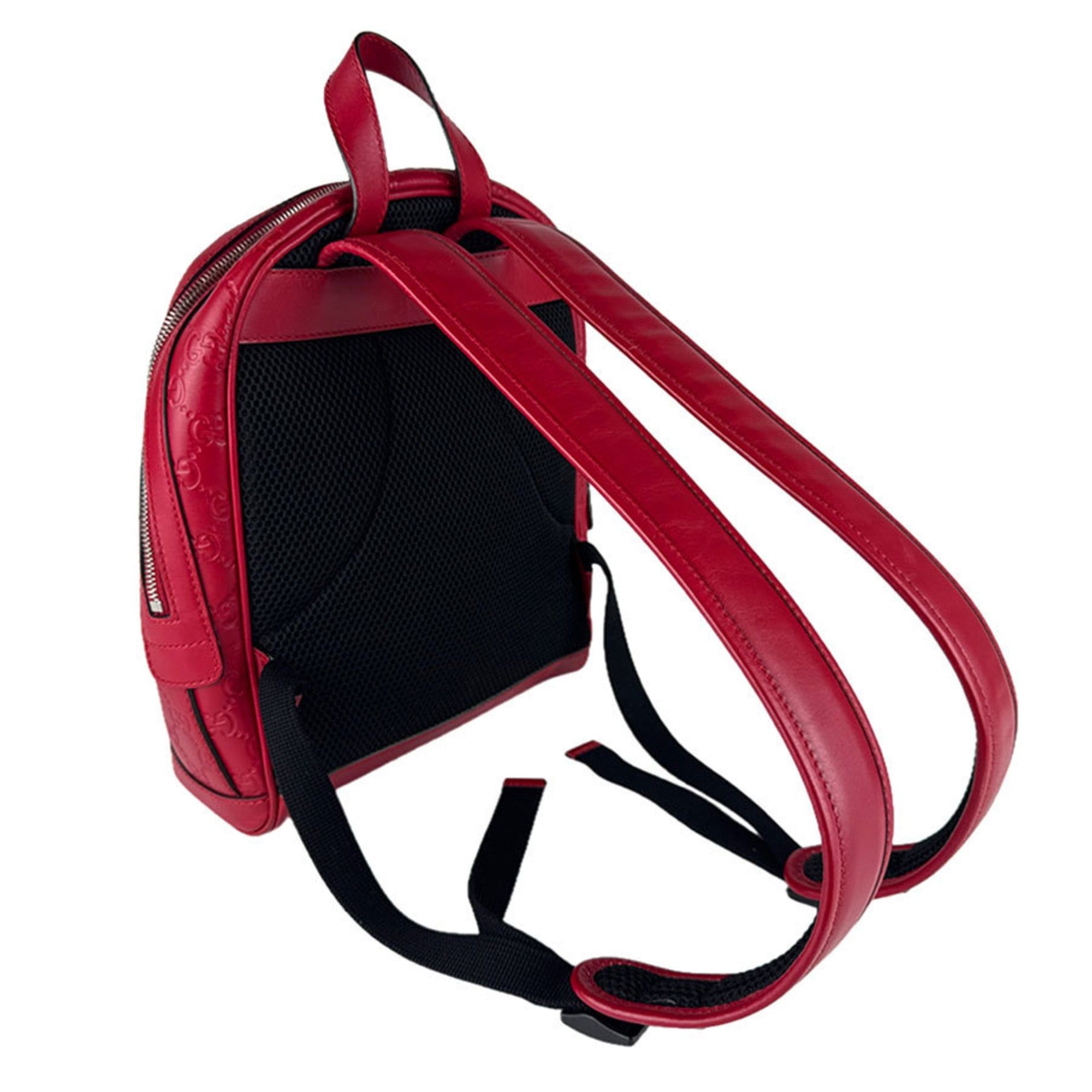 Gucci Gucci Backpack, Guccissima Leather, Red, Women's, 450967, Free Shipping, z8965 Size ONE SIZE - 11 Thumbnail