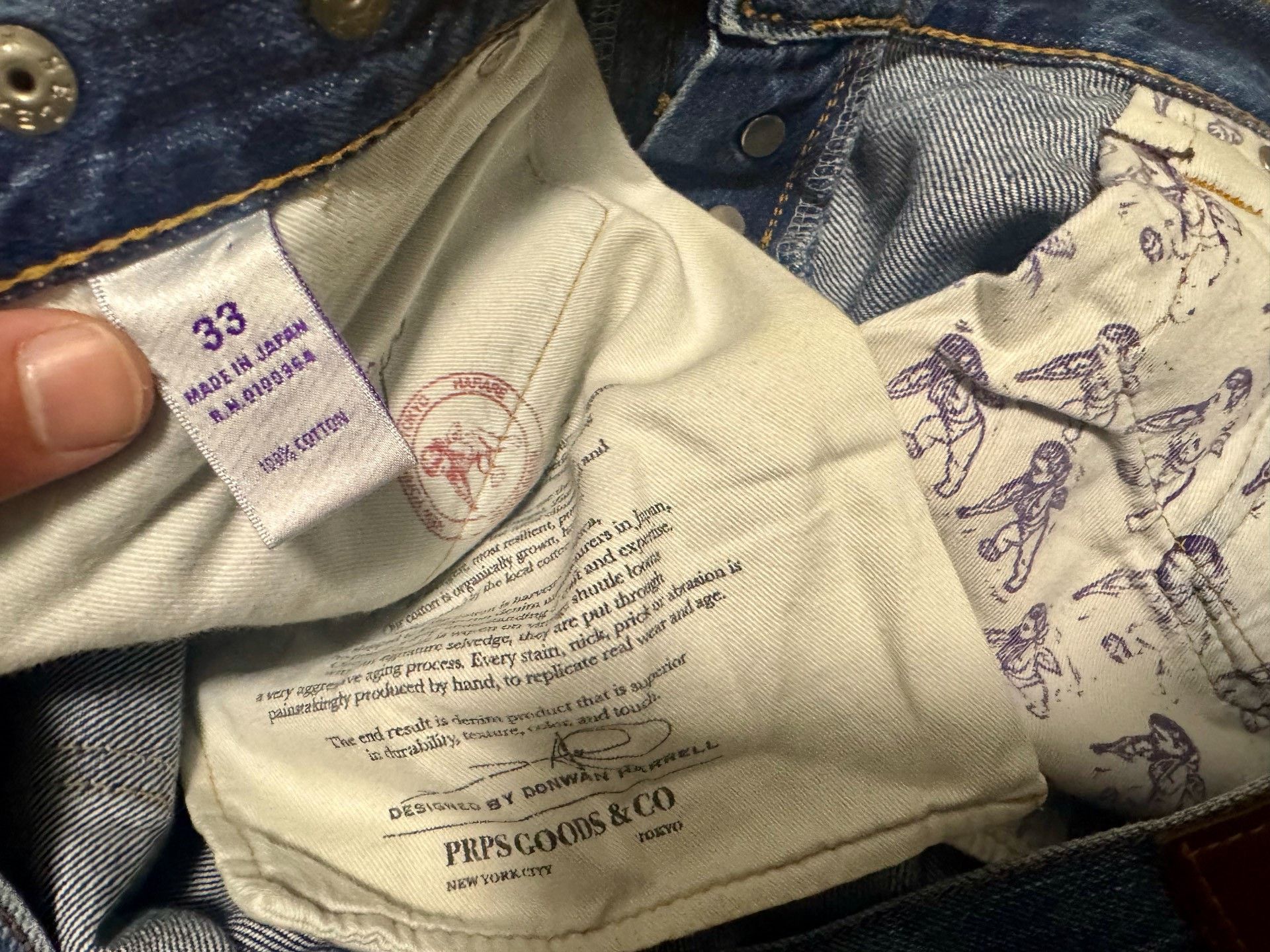 Prps Prps Blue Distressed Denim Jeans Size US 33 - 6 Thumbnail
