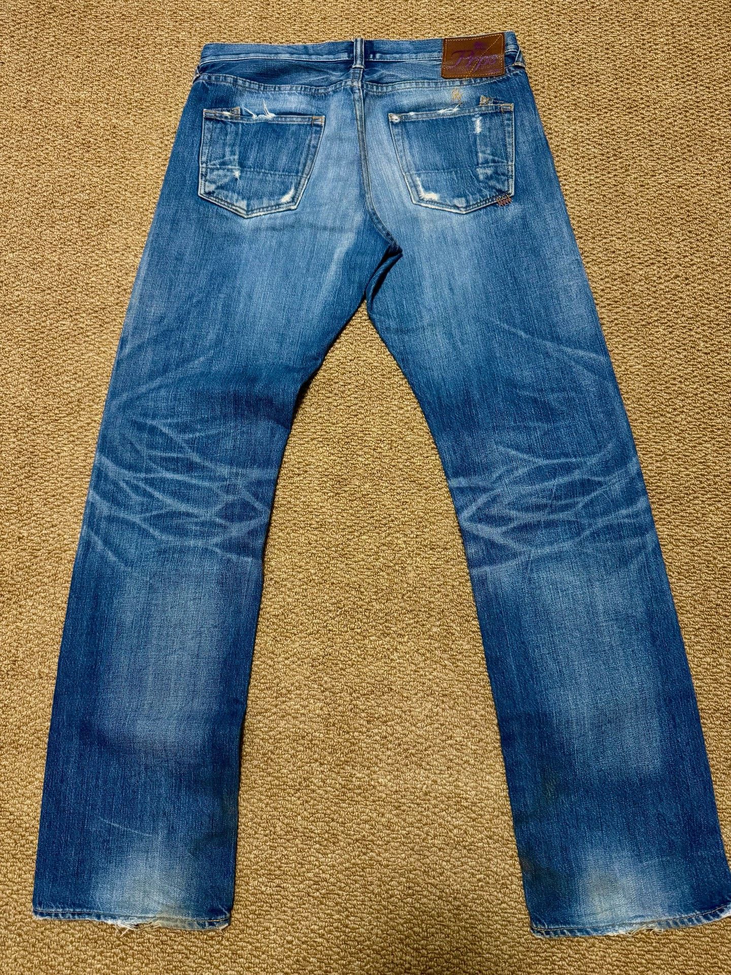 Prps Prps Blue Distressed Denim Jeans Size US 33 - 2 Thumbnail