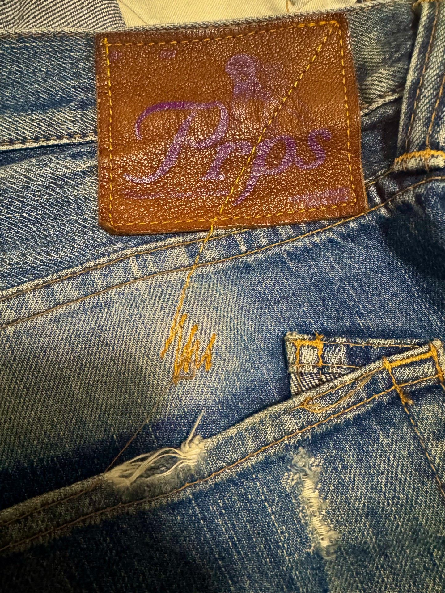 Prps Prps Blue Distressed Denim Jeans Size US 33 - 5 Thumbnail
