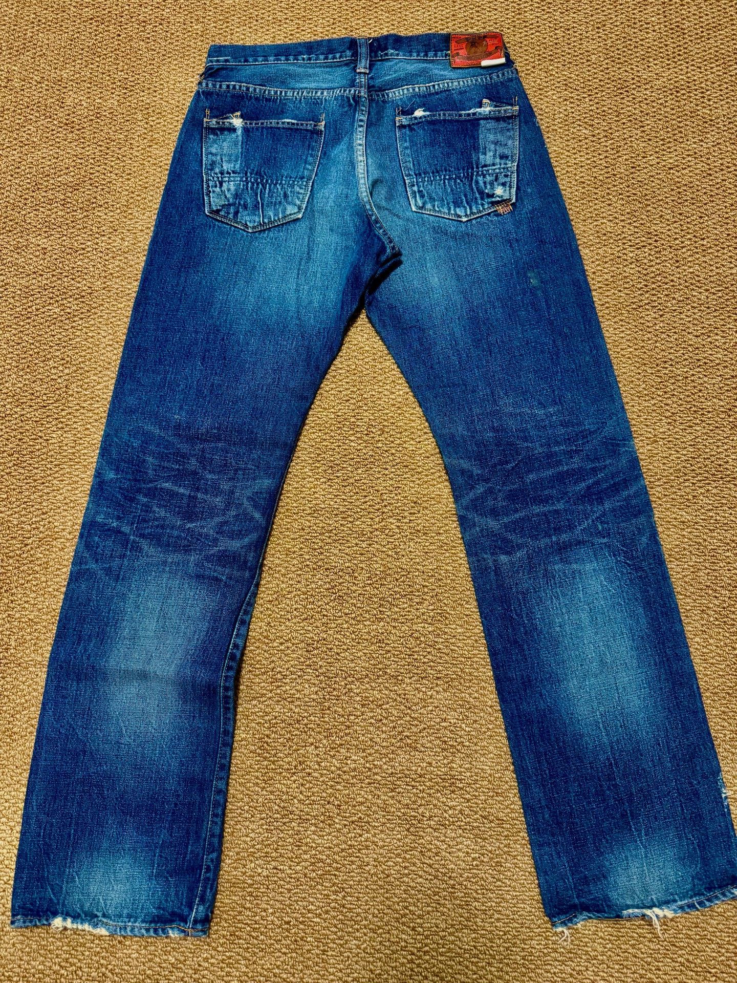 Japanese Brand Limited Edition Blue Denim Jeans Size US 33 - 2 Thumbnail