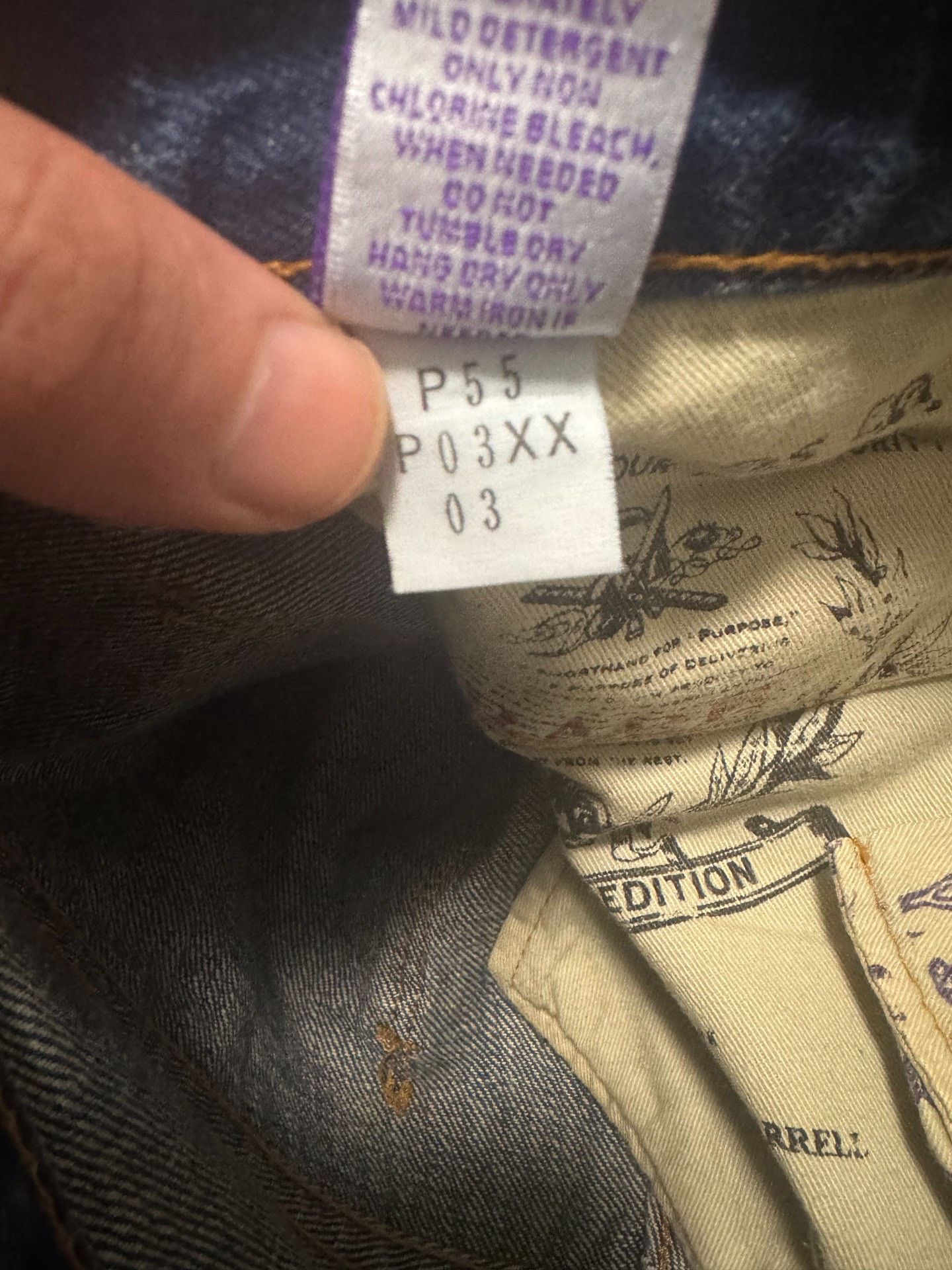 Japanese Brand Limited Edition Blue Denim Jeans Size US 33 - 5 Thumbnail