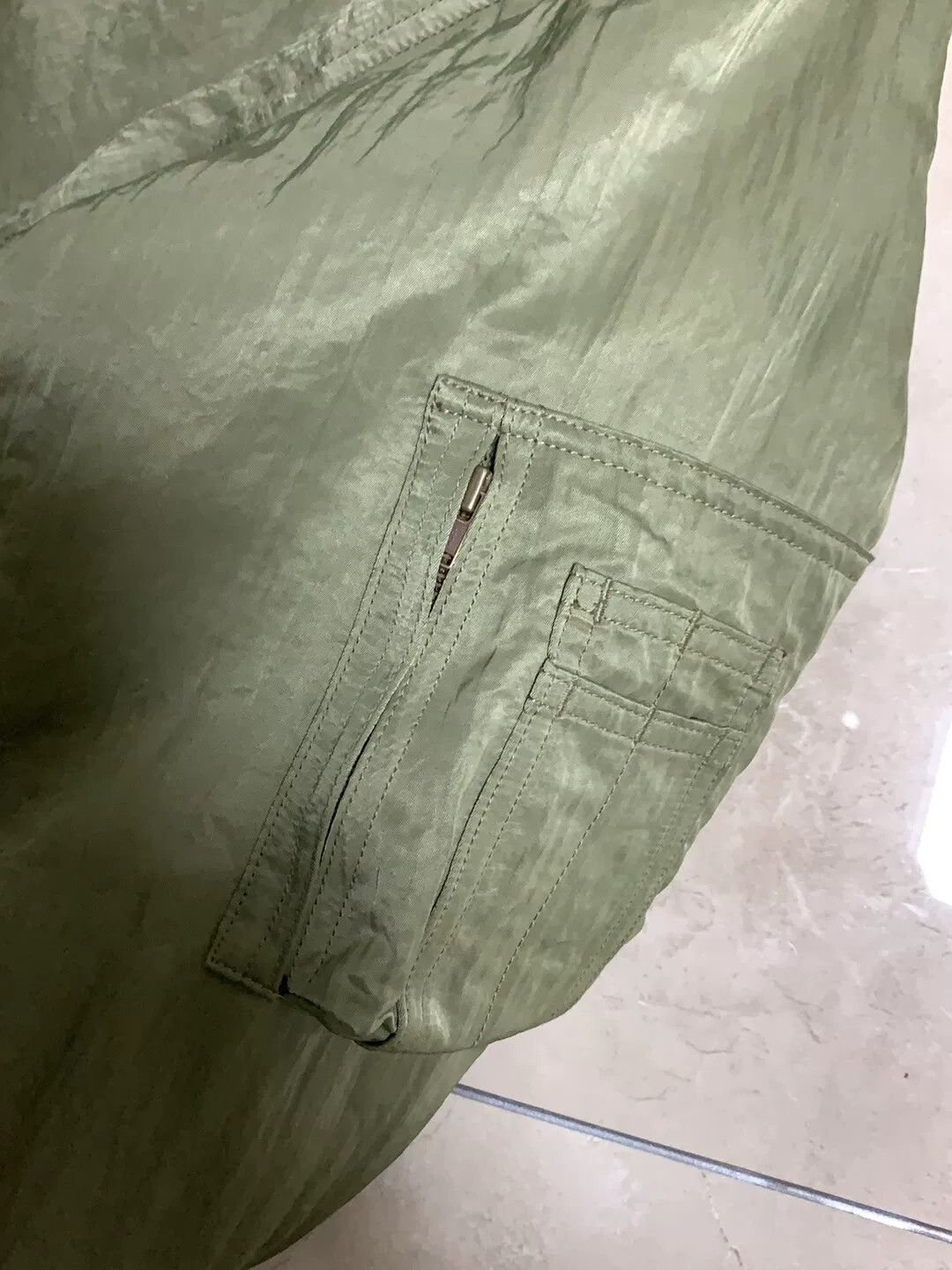 Japanese Brand KUON Salt Shrink Nylon Air Force Jacket Size US M / EU 48-50 / 2 - 3 Thumbnail