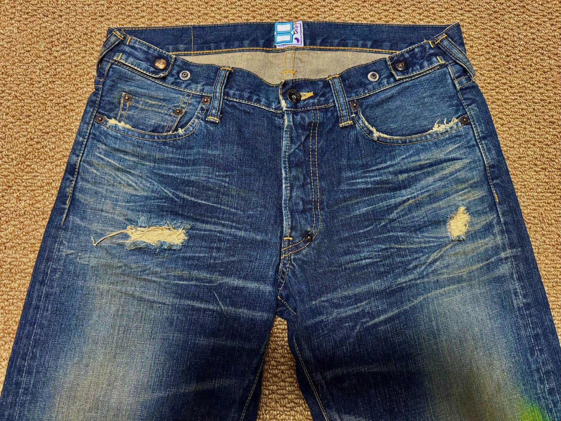 Prps Prps Blue Distressed Denim Jeans Size US 31 - 5 Thumbnail