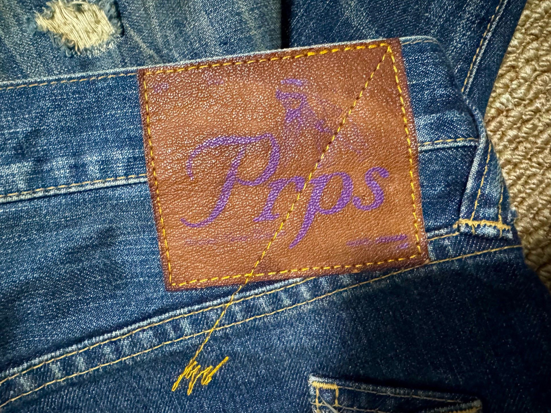 Prps Prps Blue Distressed Denim Jeans Size US 31 - 6 Thumbnail