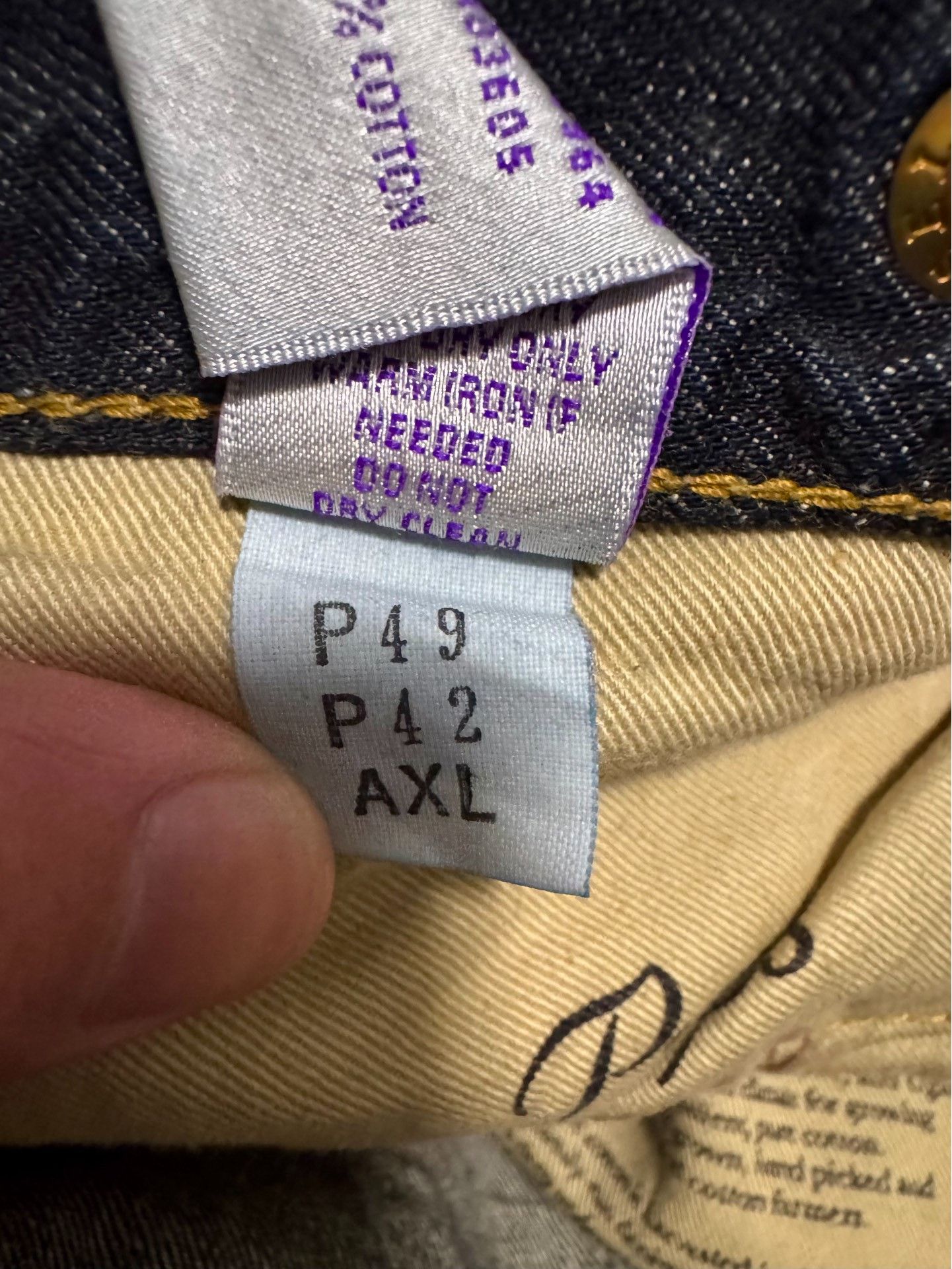 Japanese Brand Blue Denim Jeans with Fading Size US 34 / EU 50 - 6 Thumbnail