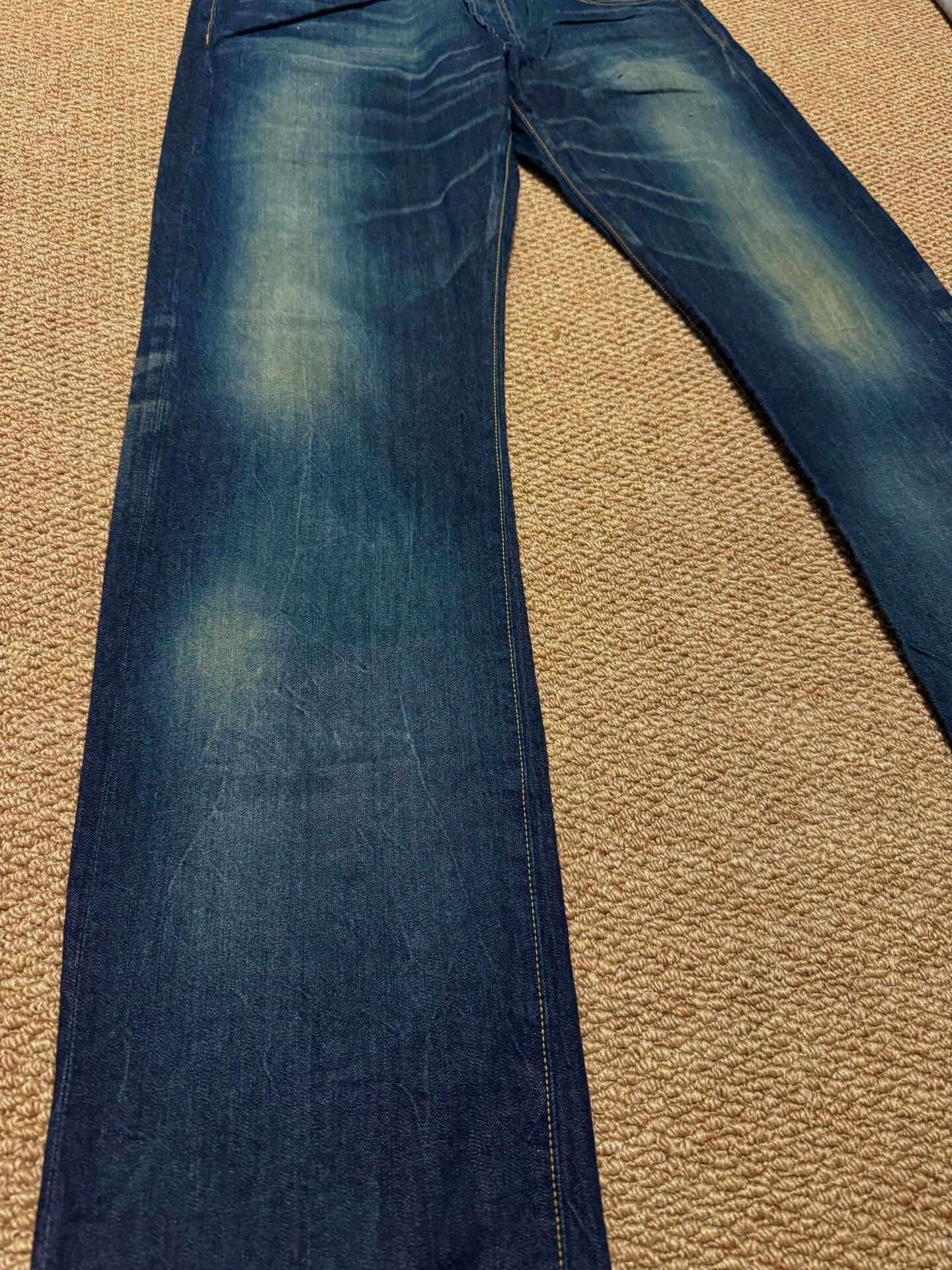 Japanese Brand Blue Denim Jeans with Fading Size US 34 / EU 50 - 4 Thumbnail