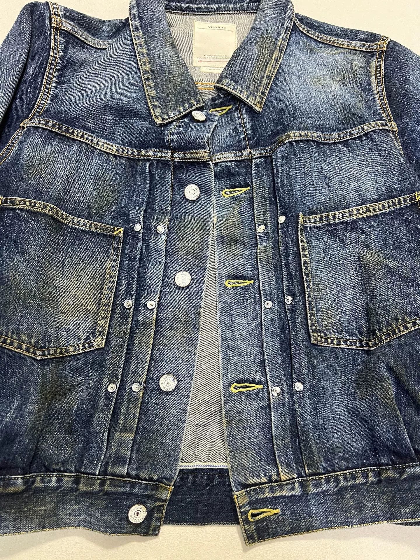 Visvim visvim ss shorty chore dry denim jkt Size US M / EU 48-50 / 2 - 5 Thumbnail