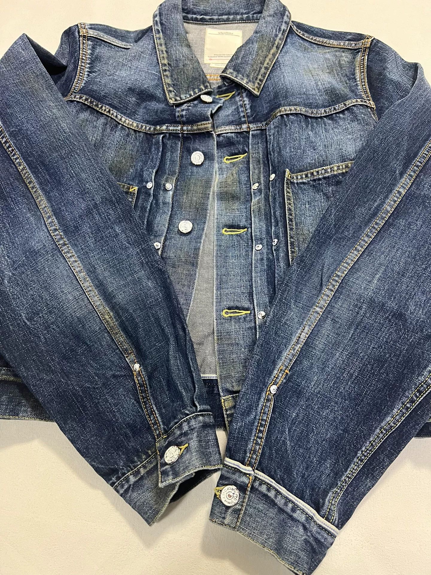 Visvim visvim ss shorty chore dry denim jkt Size US M / EU 48-50 / 2 - 6 Thumbnail