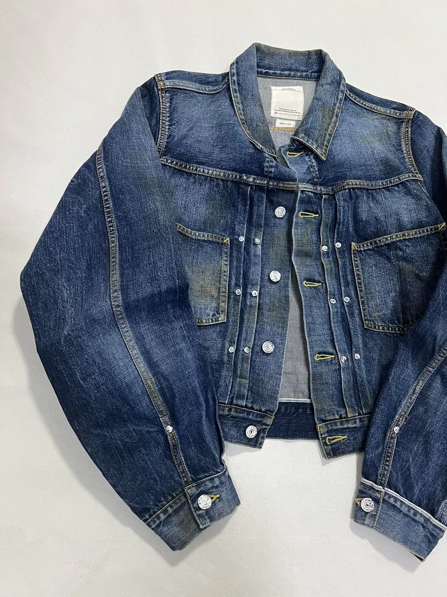 Visvim visvim ss shorty chore dry denim jkt Size US M / EU 48-50 / 2 - 2 Thumbnail