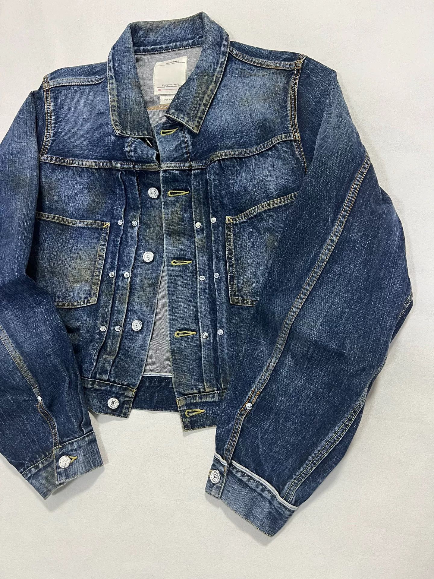 Visvim visvim ss shorty chore dry denim jkt Size US M / EU 48-50 / 2 - 3 Thumbnail