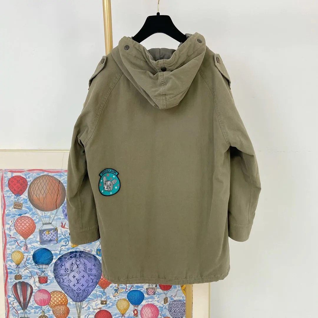 Saint Laurent Paris Saint Laurent Olive Green Hooded Jacket Size XS / US 0-2 / IT 36-38 - 2 Thumbnail