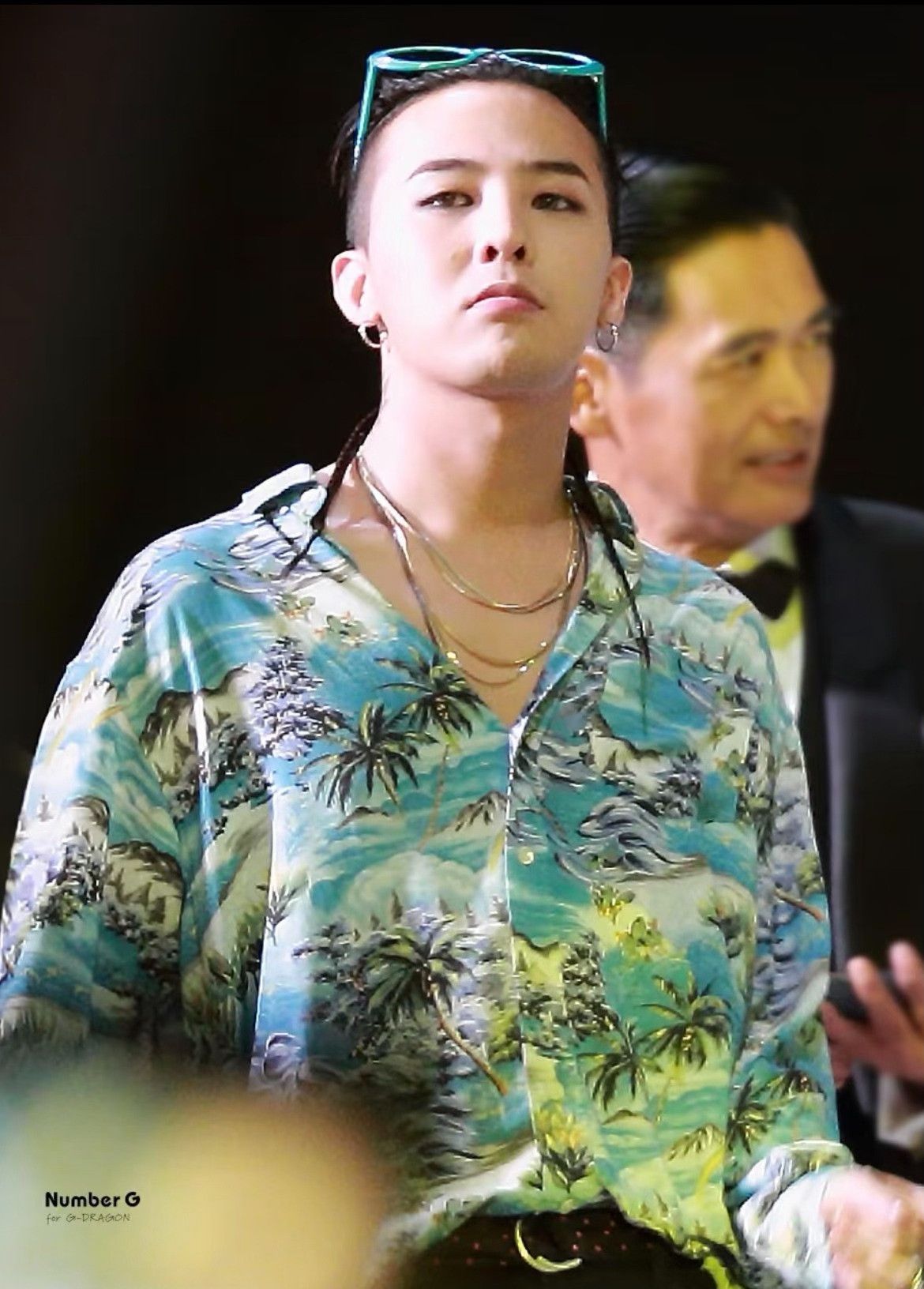 Saint Laurent Paris Saint Laurent 2016 Blue Palm Print Shirt Size US S / EU 44-46 / 1 - 6 Thumbnail
