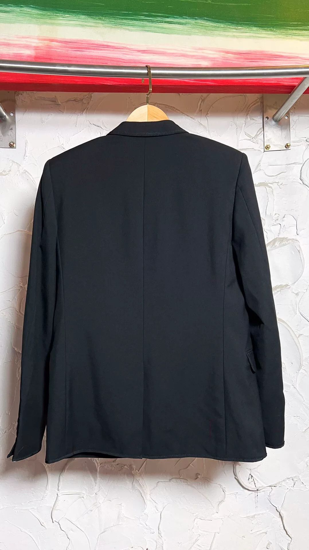 Saint Laurent Paris Saint Laurent Men's Black Wool Blazer Size US M / EU 48-50 / 2 - 3 Thumbnail