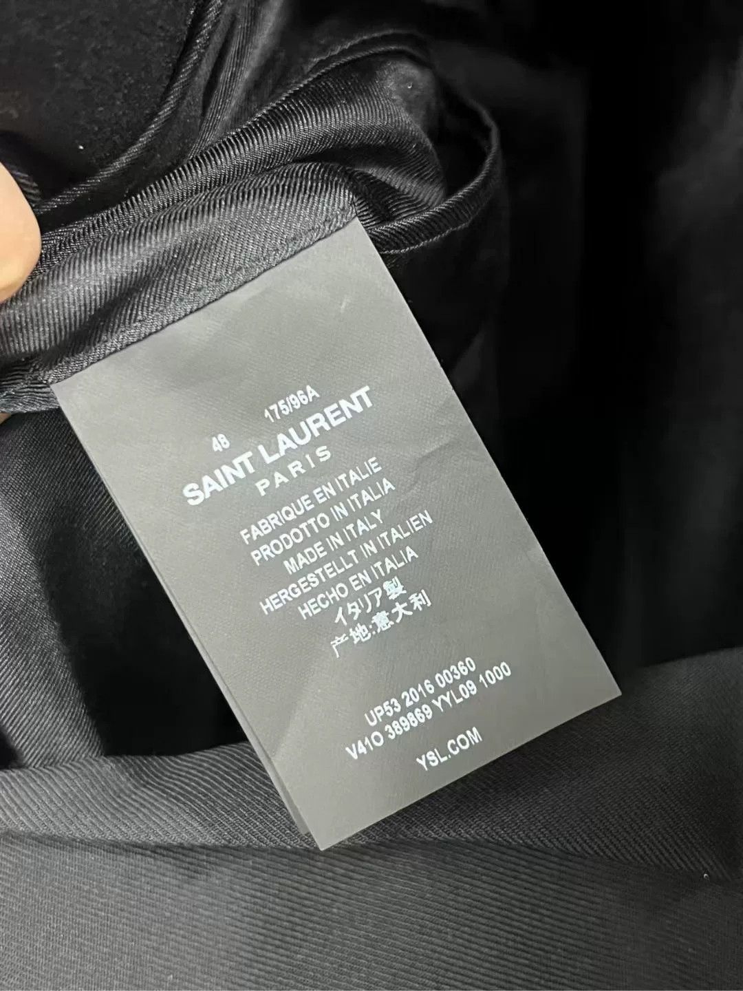 Saint Laurent Paris Saint Laurent Black Double-Breasted Blazer Size US M / EU 48-50 / 2 - 3 Thumbnail