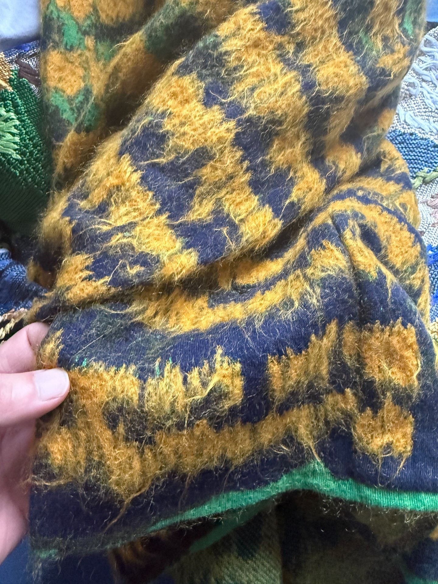 Saint Laurent Paris Saint Laurent Yellow-Green Striped Jacket Size US XS / EU 42 / 0 - 4 Thumbnail