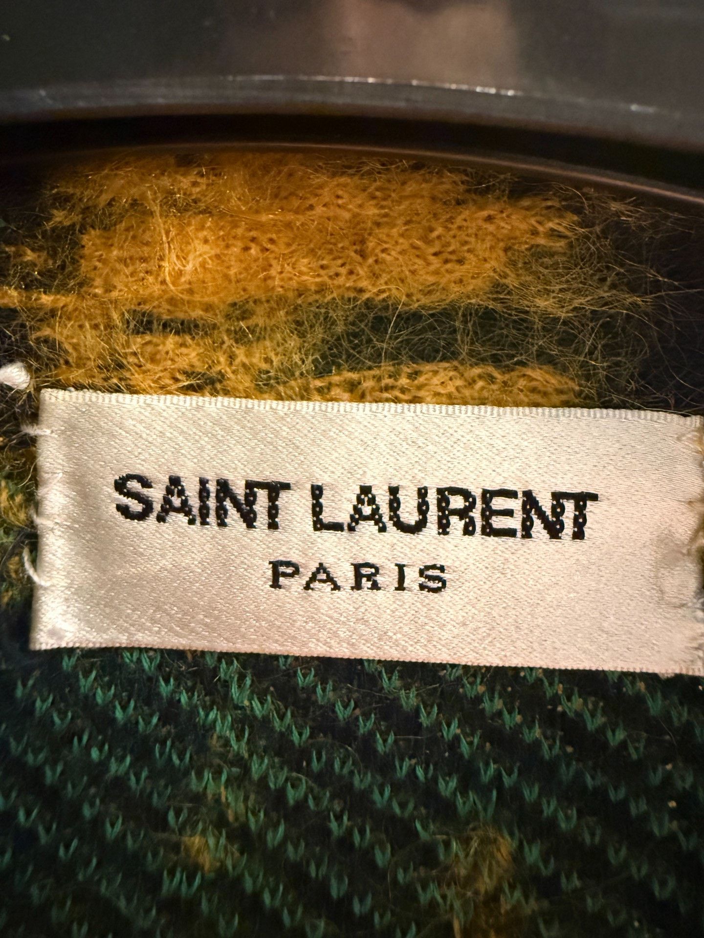 Saint Laurent Paris Saint Laurent Yellow-Green Striped Jacket Size US XS / EU 42 / 0 - 6 Thumbnail