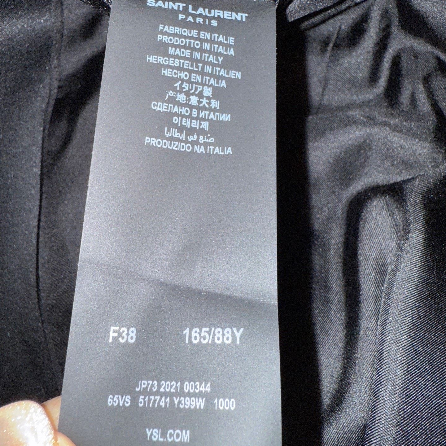 Saint Laurent Paris Saint Laurent Black Blazer Size S / US 4 / IT 40 - 8 Thumbnail