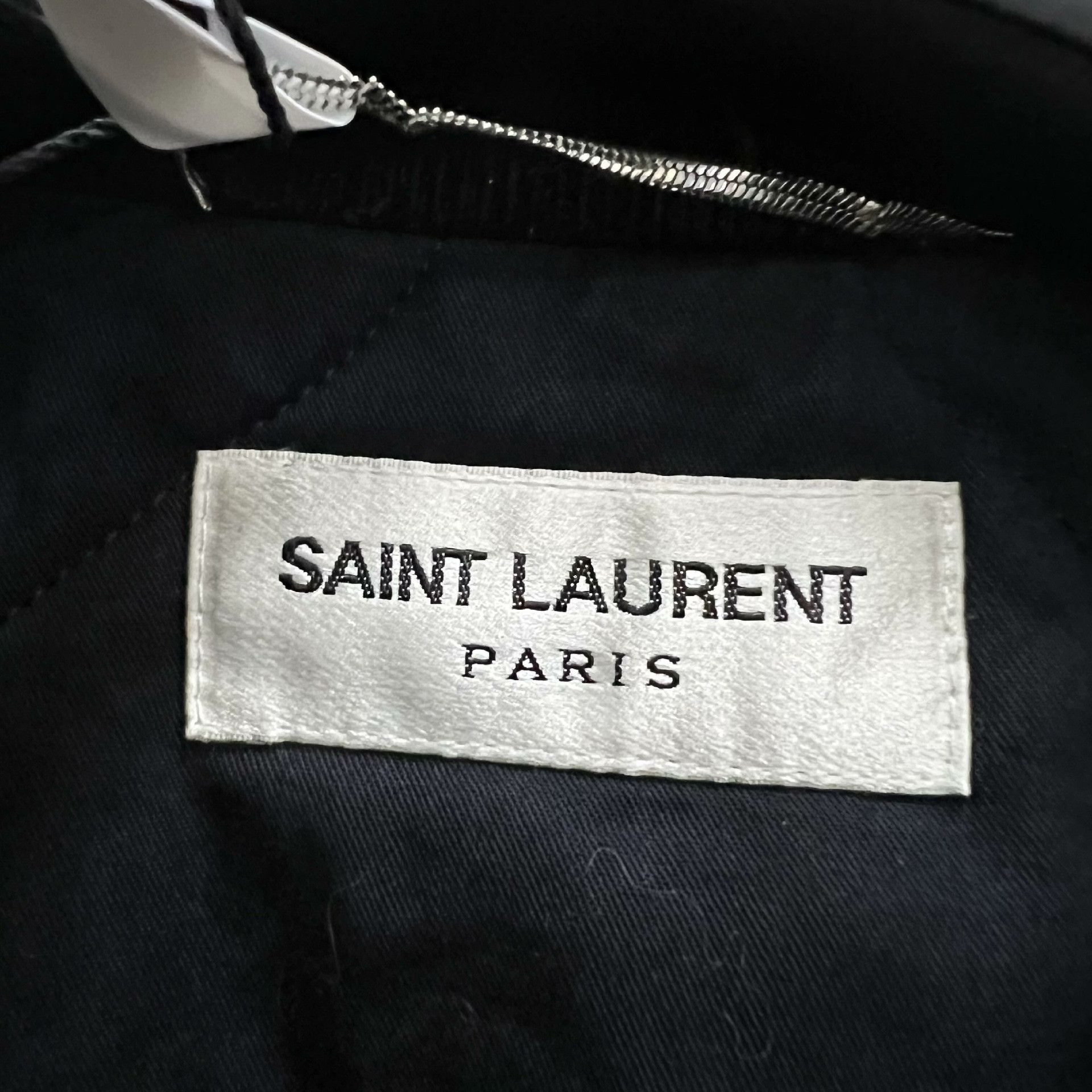 Saint Laurent Paris Saint Laurent Black Corduroy Logo Jacket Size US S / EU 44-46 / 1 - 4 Thumbnail
