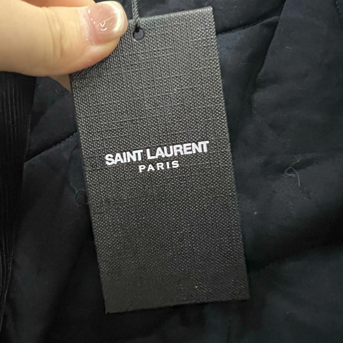 Saint Laurent Paris Saint Laurent Black Corduroy Logo Jacket Size US S / EU 44-46 / 1 - 5 Thumbnail