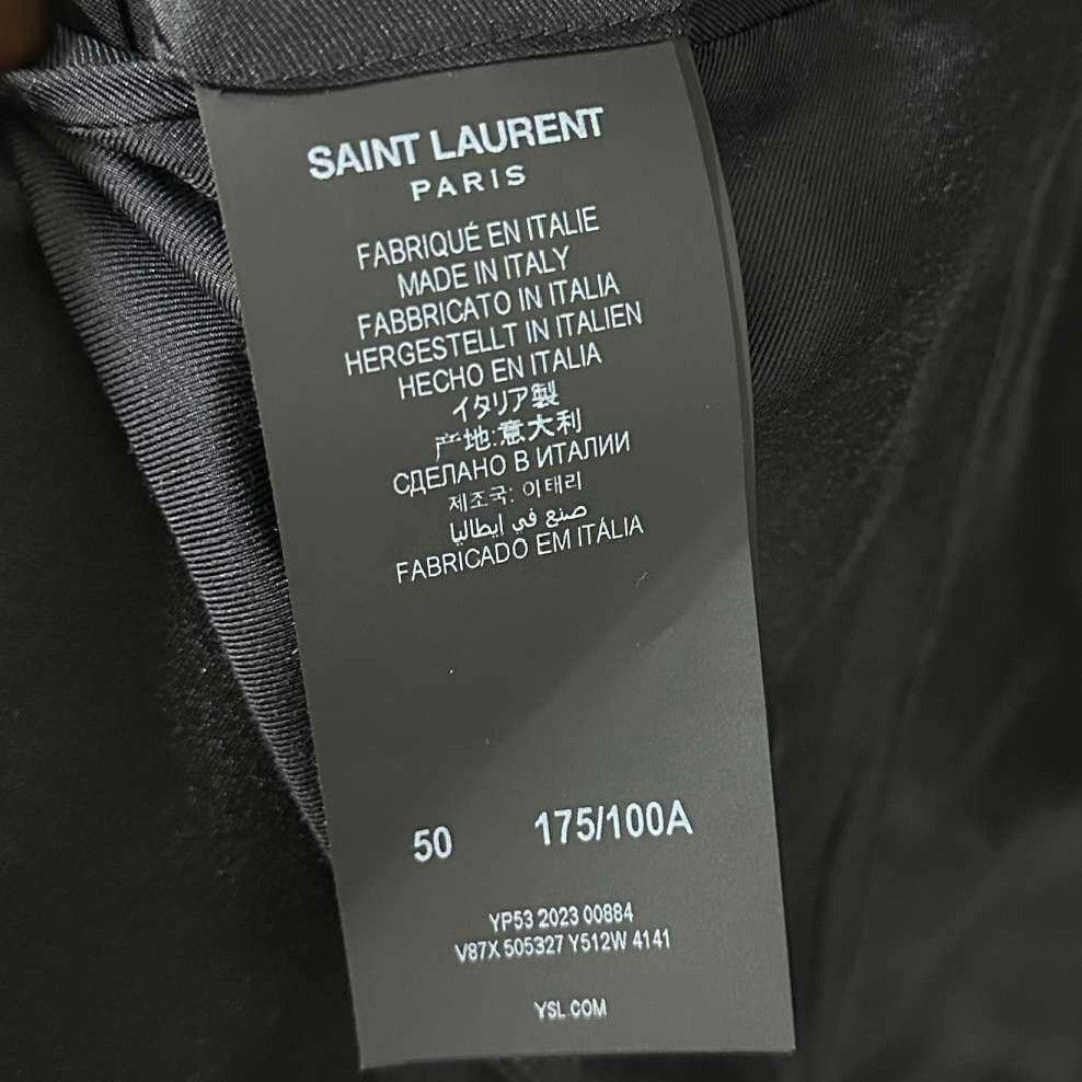Saint Laurent Paris Saint Laurent Dark Blue Single-Button Blazer Size US M / EU 48-50 / 2 - 4 Thumbnail