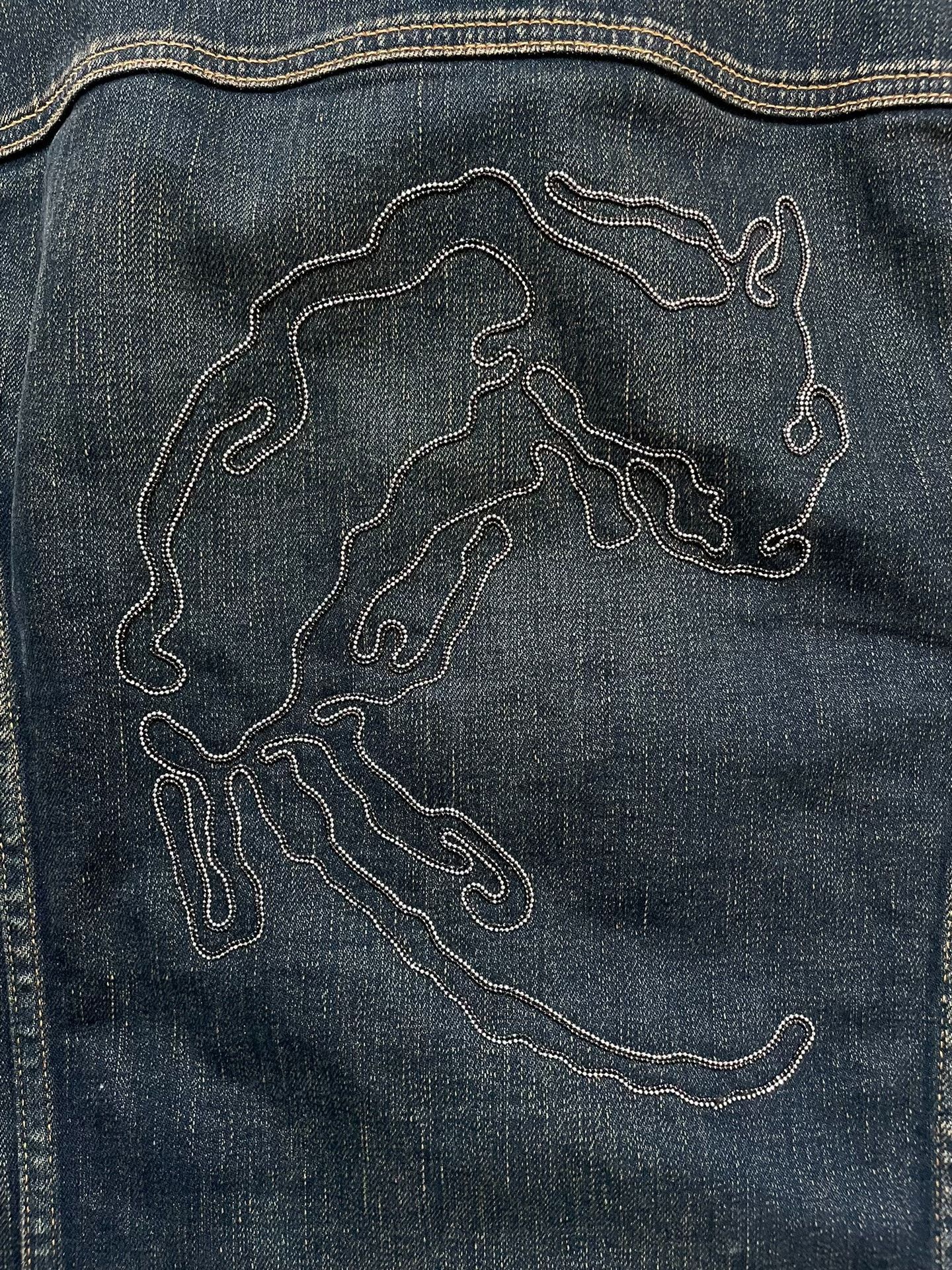 Saint Laurent Paris Saint Laurent Dark Blue Denim Jacket Size US XL / EU 56 / 4 - 9 Thumbnail