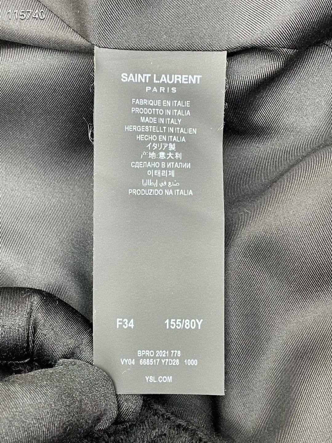 Saint Laurent Paris Saint Laurent Gold Button Tweed Coat Size XXS / US 00 / IT 34 - 6 Thumbnail